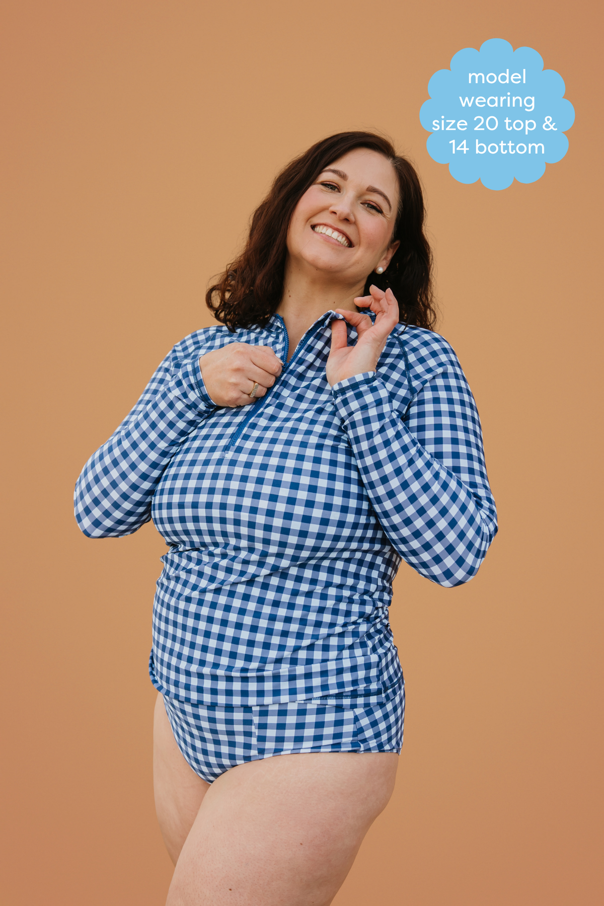 PRE-ORDER: Sun Kissed Rashie Blueberry Check