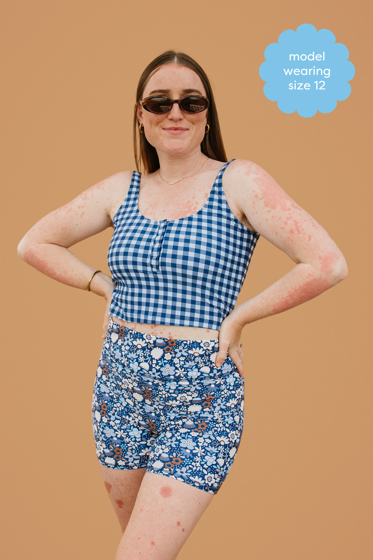PRE-ORDER: Snap It Up Top Blueberry Check