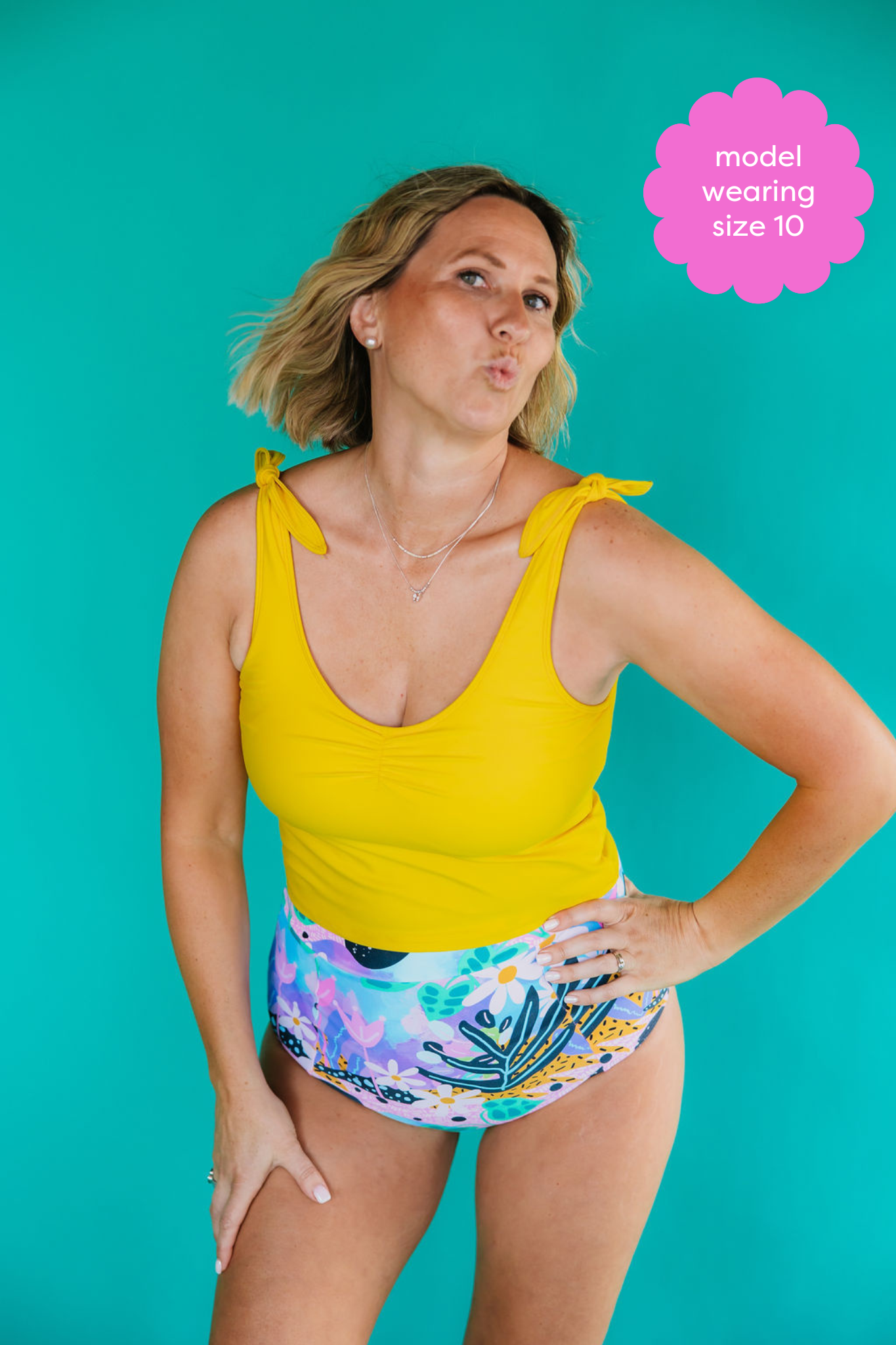 Last Pieces - High Waisted Bottoms Fantasy Garden