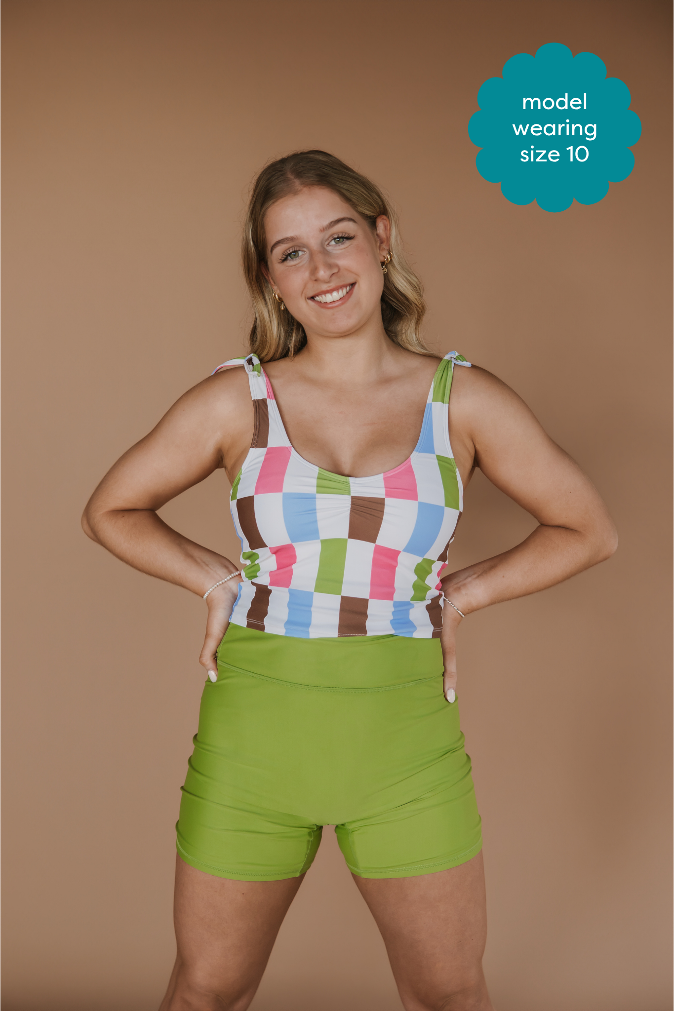 Shoulder Tie Top Vintage Patch