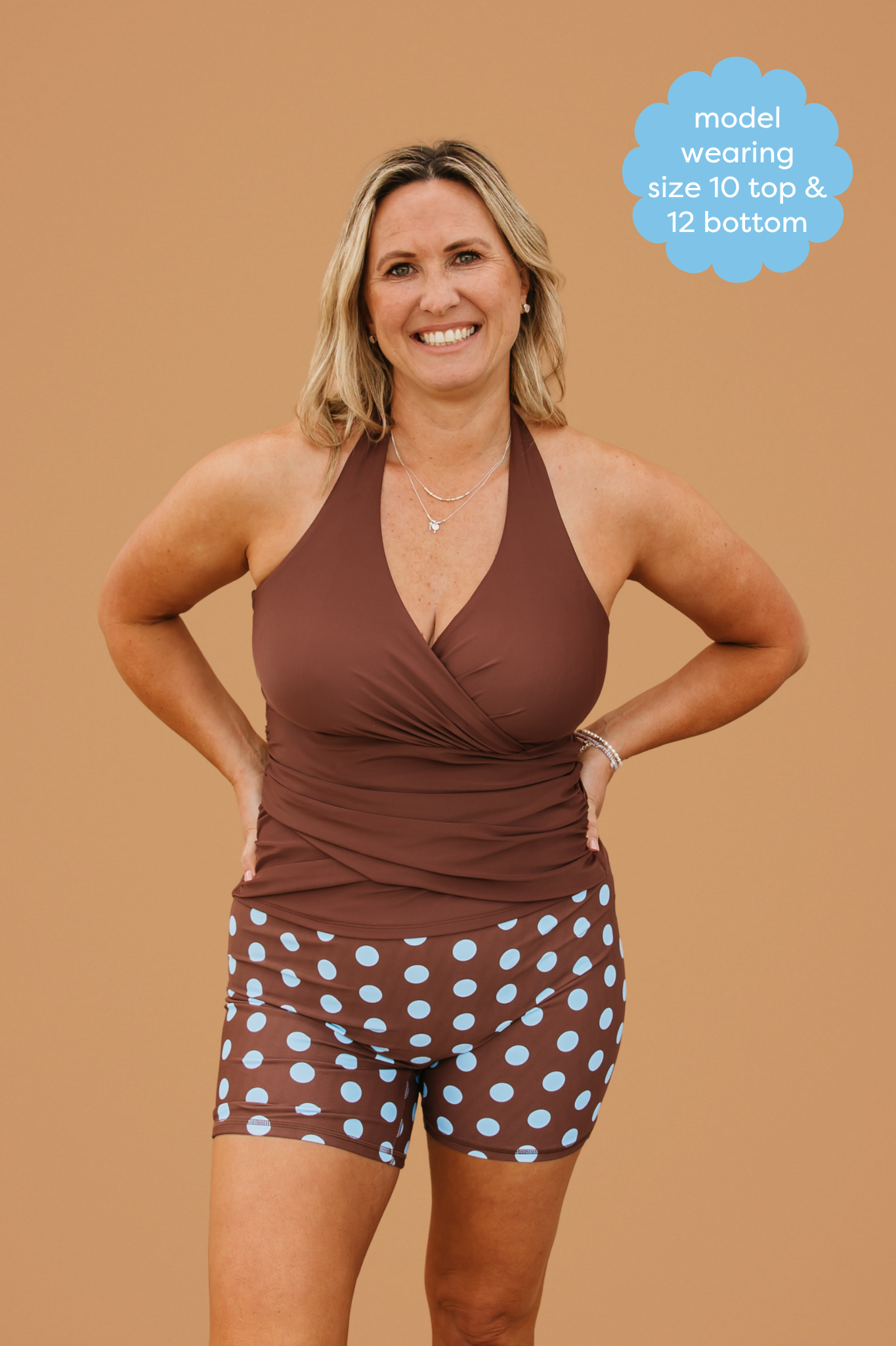 PRE-ORDER: Criss-Cross Halter Top Chestnut