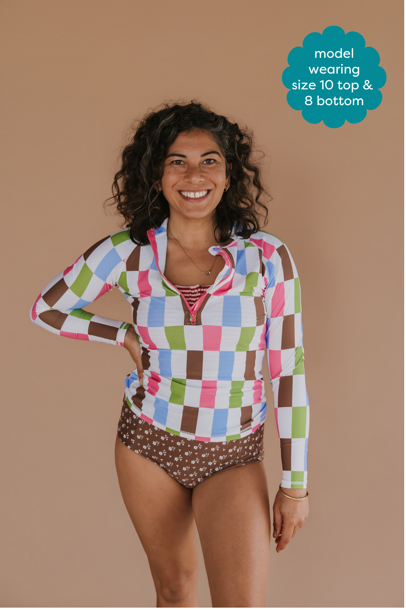 High Waisted Bottoms Cocoa Ditzy