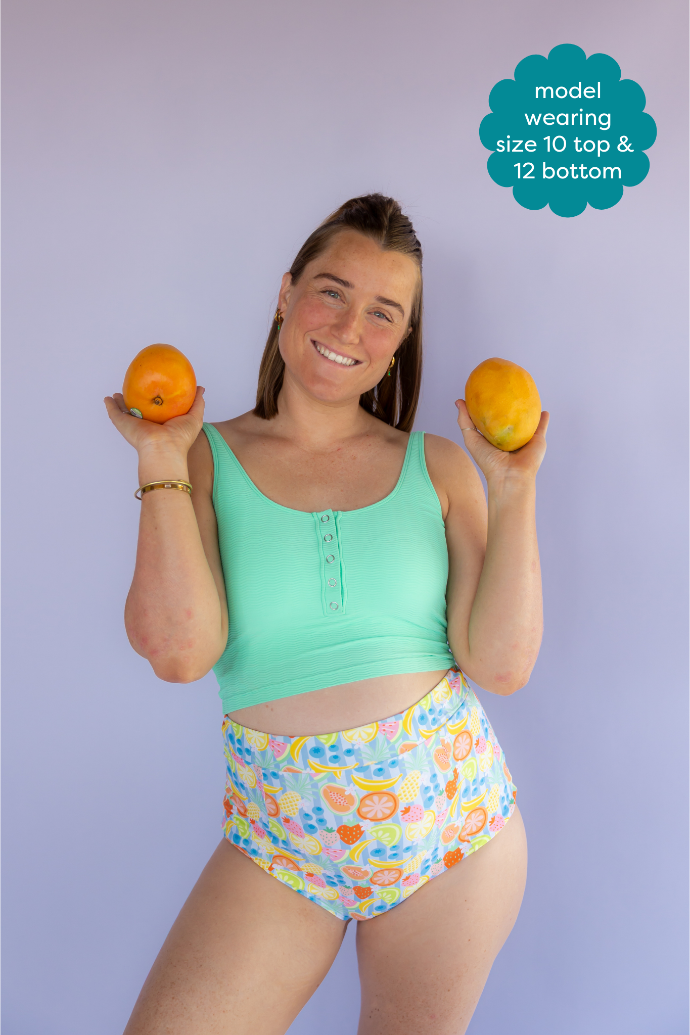 High Waisted Bottoms Fruit Fiesta