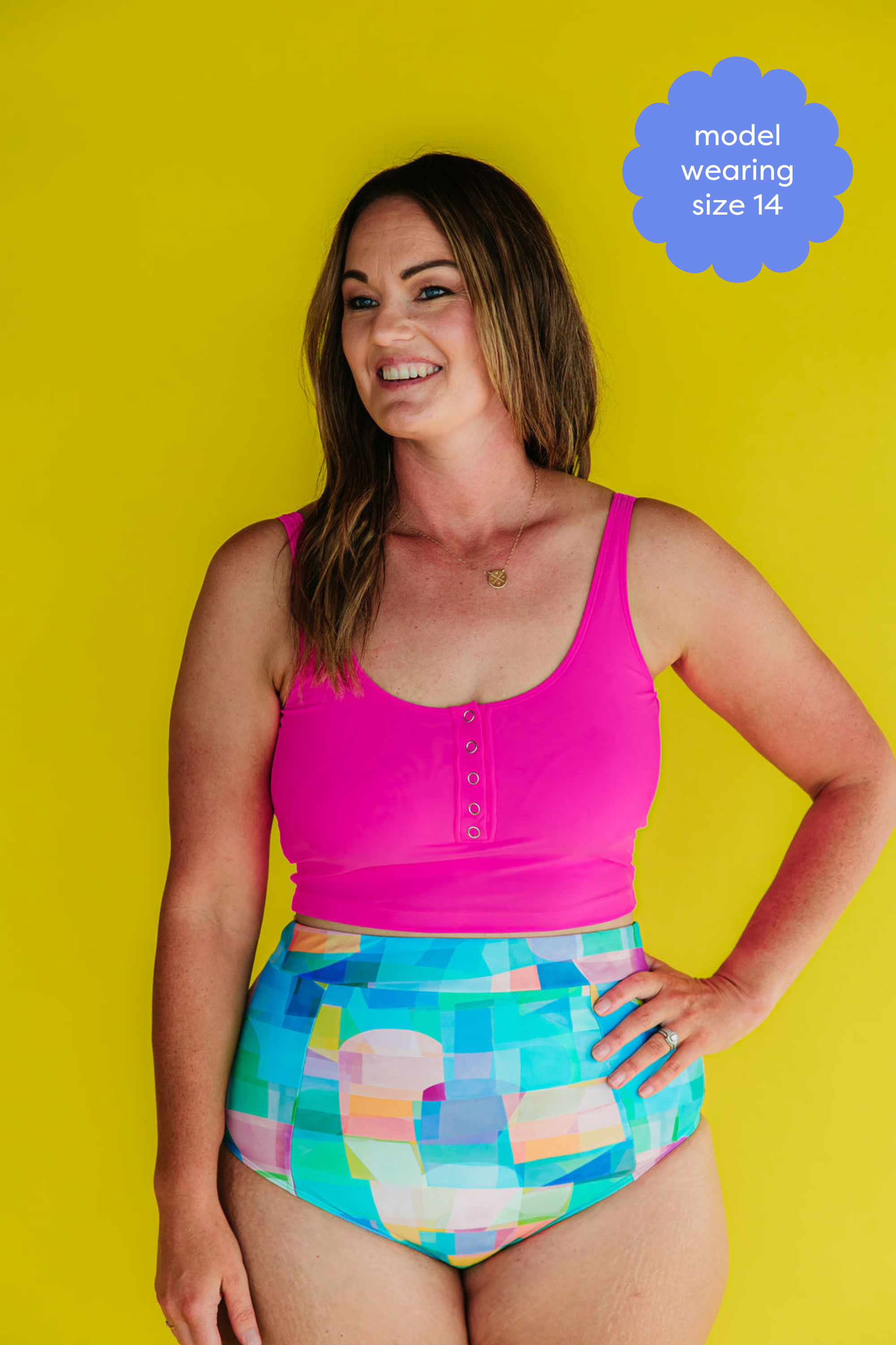 Last Pieces - Snap It Up Top Flamingo