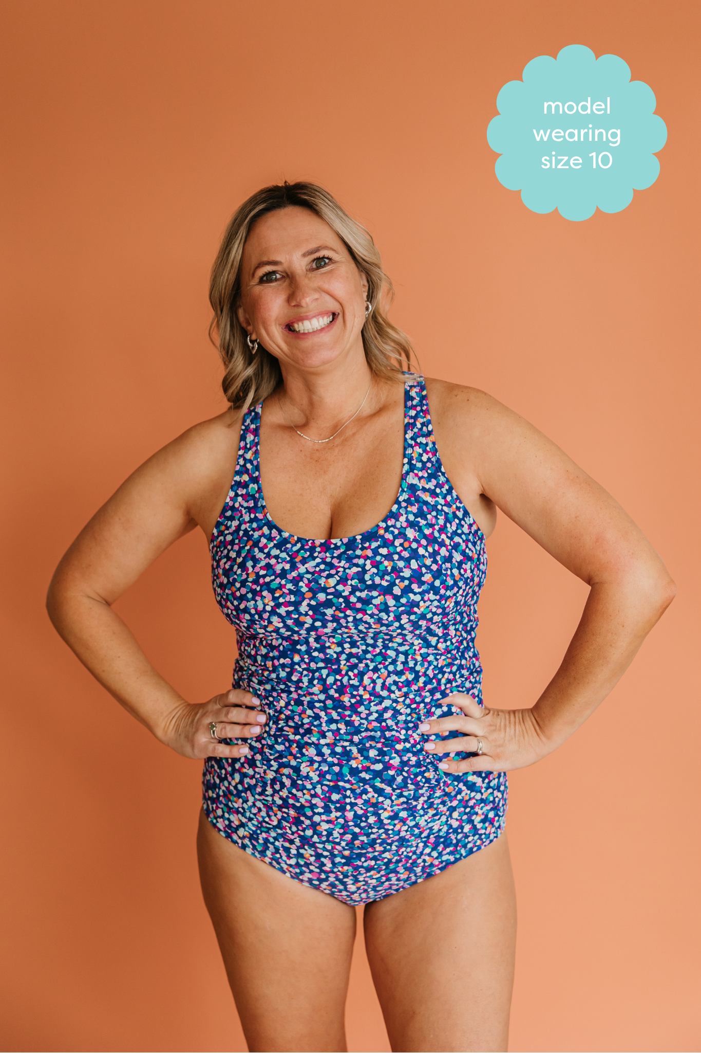 Ruched High Waisted Bottoms Midnight Confetti