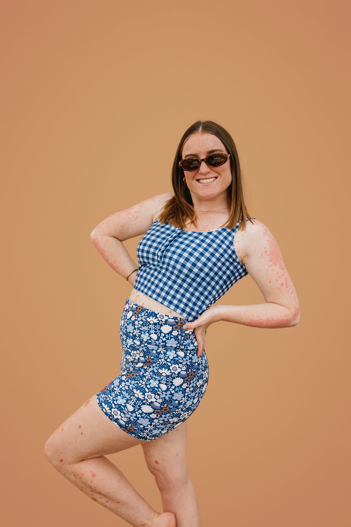 PRE-ORDER: Snap It Up Top Blueberry Check