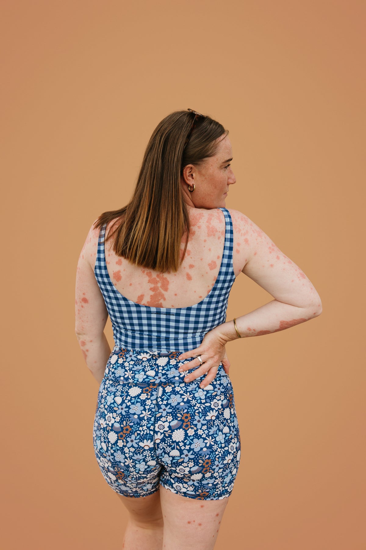 PRE-ORDER: Snap It Up Top Blueberry Check