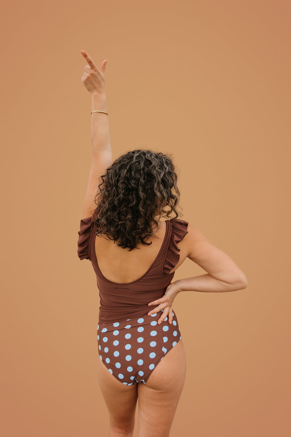 PRE-ORDER: Frill Shoulder Tank Chestnut
