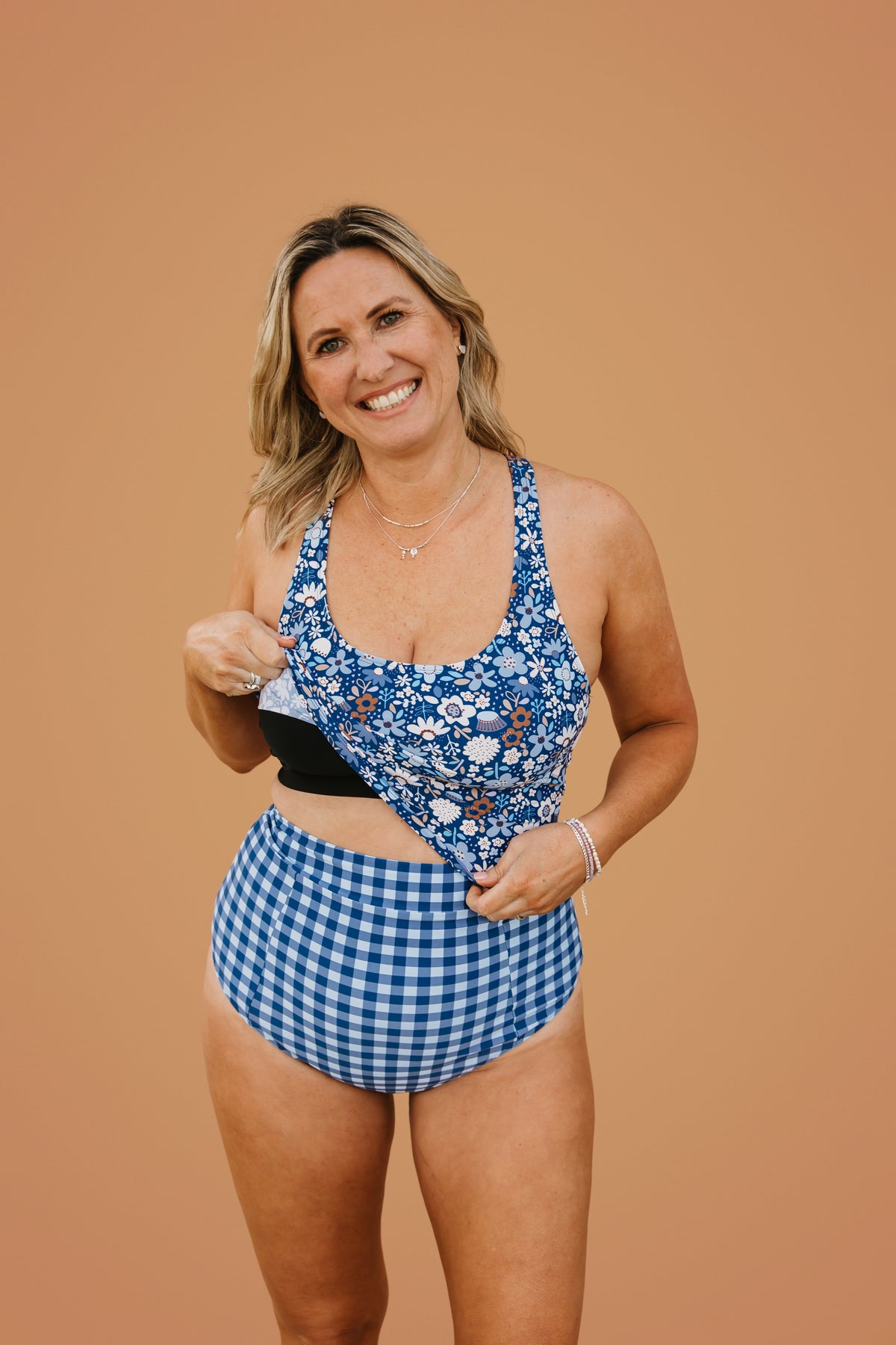 PRE-ORDER: High Cut Bottoms Blueberry Check