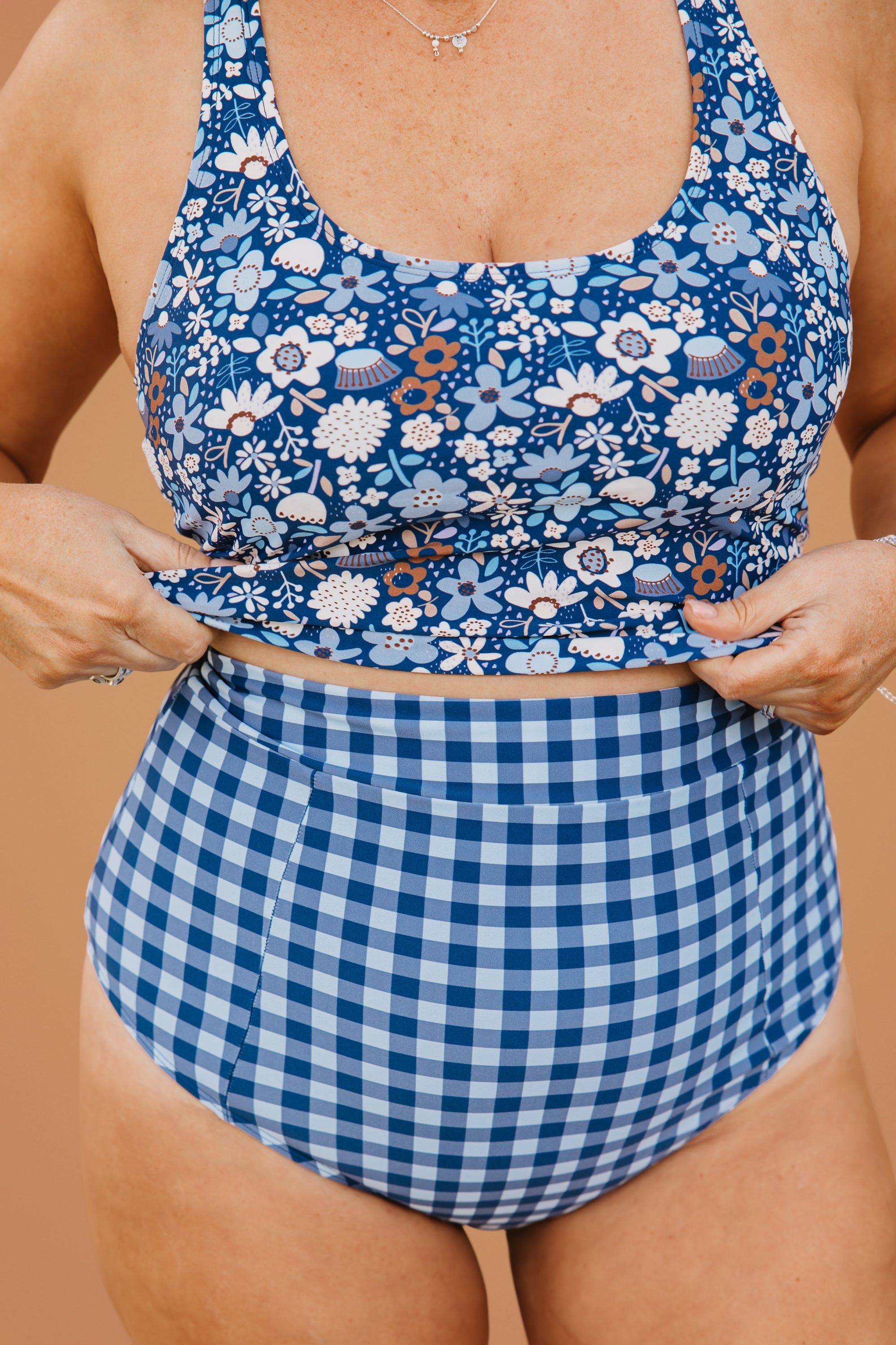 PRE-ORDER: High Cut Bottoms Blueberry Check