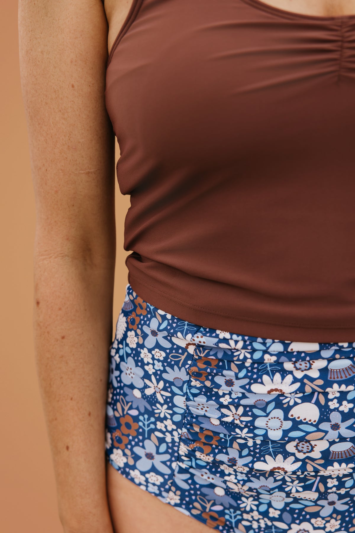 PRE-ORDER: Shoulder Tie Top Chestnut