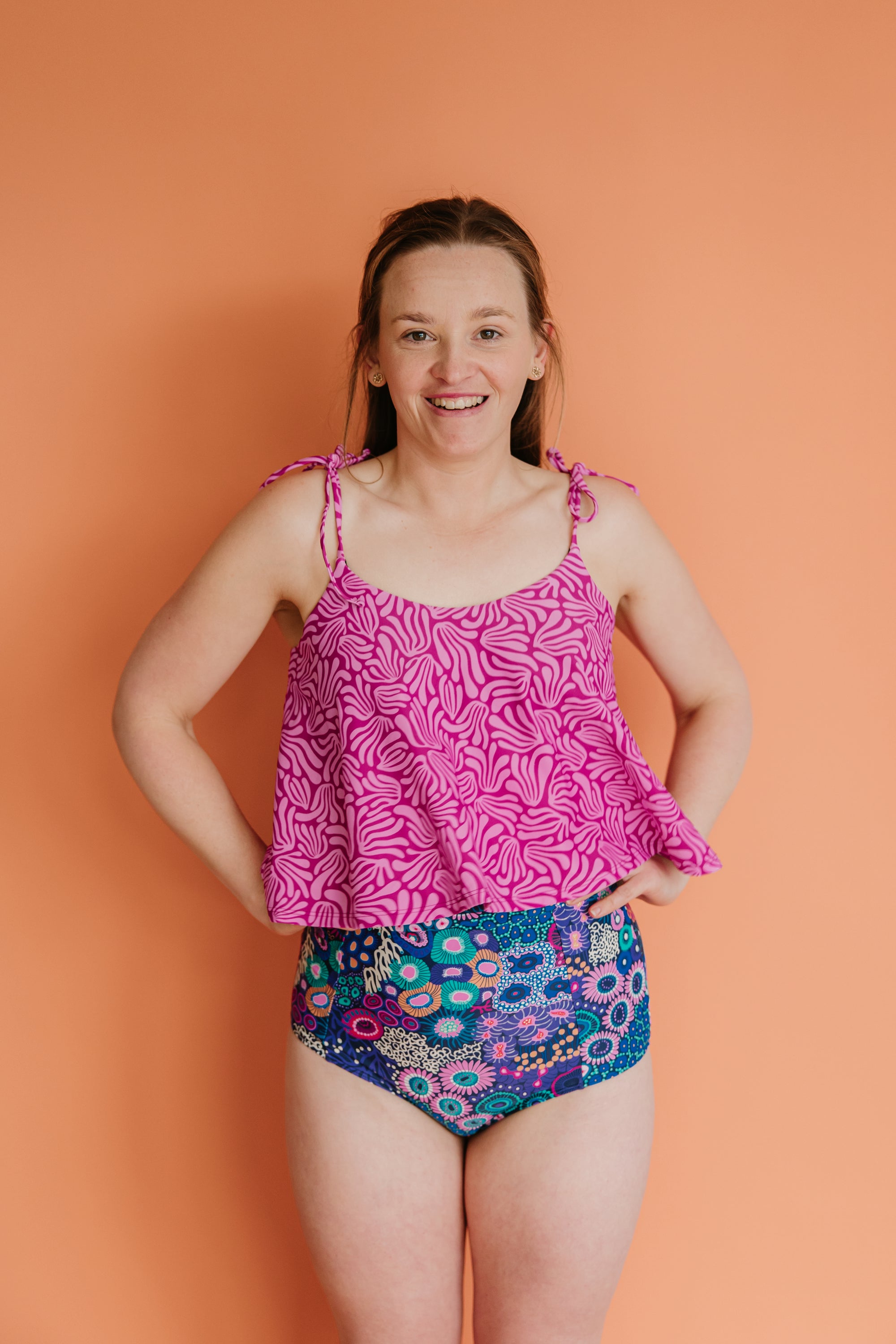 High Waisted Bottoms Ocean Jewels