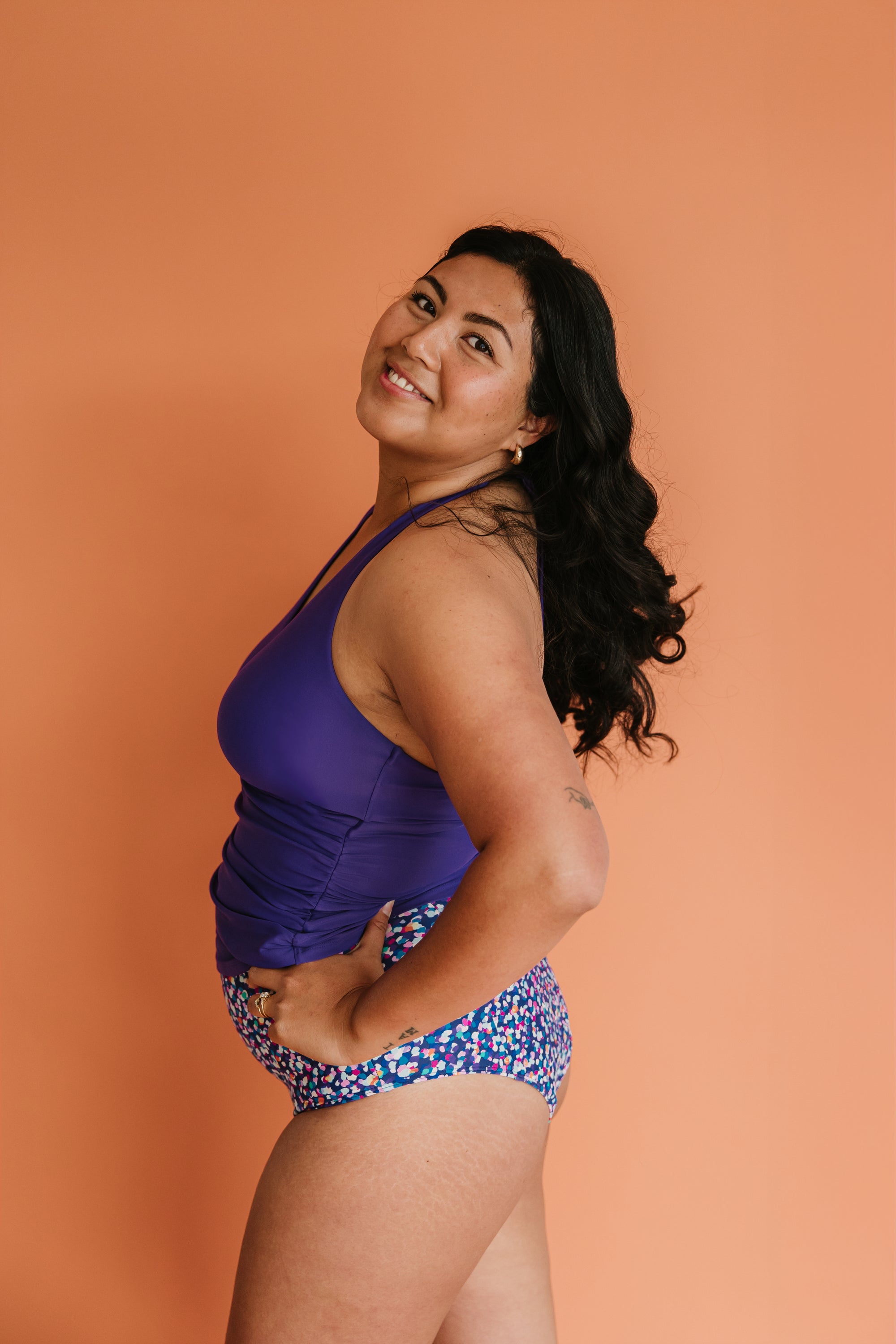 Criss-Cross Halter Top Amethyst