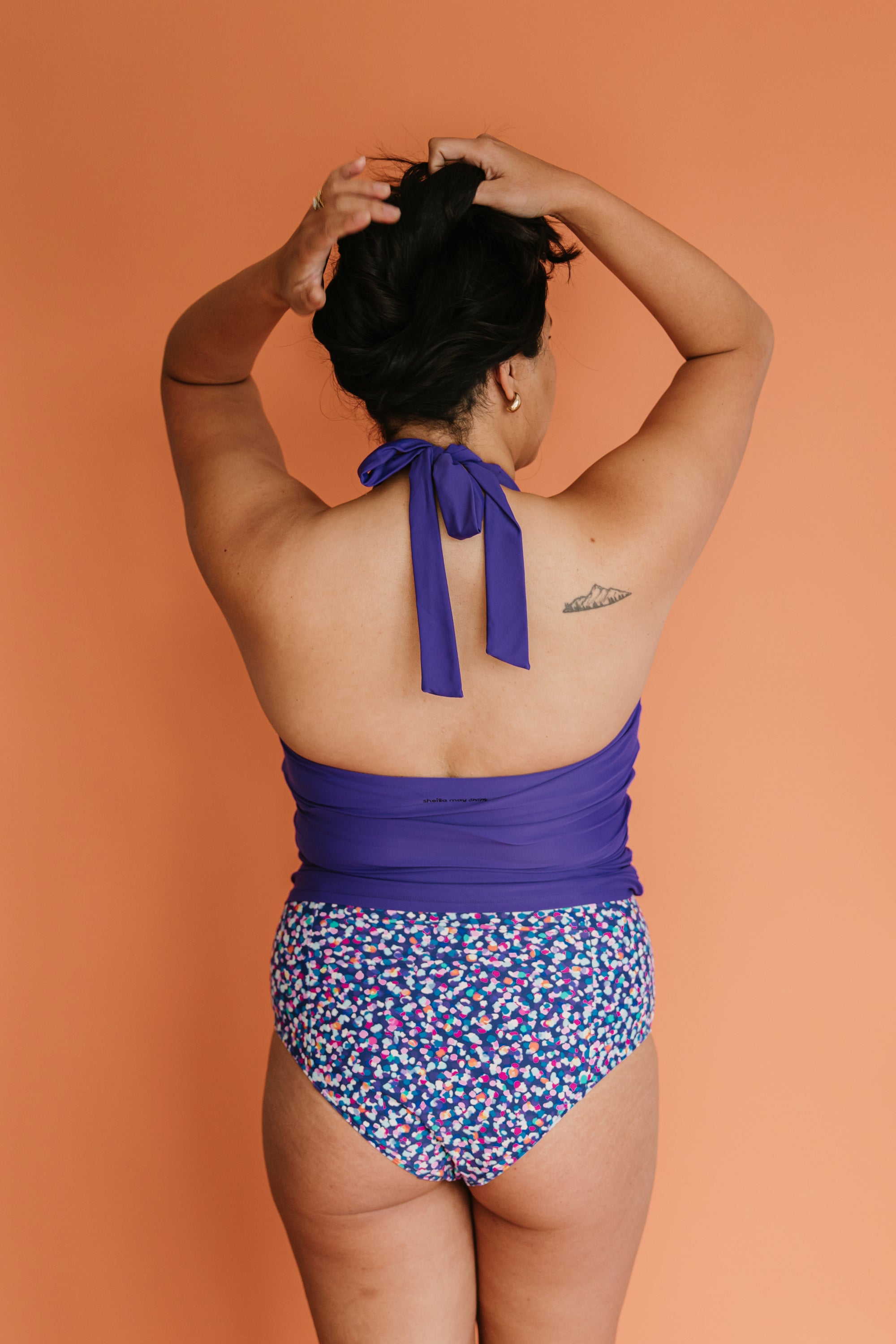 Criss-Cross Halter Top Amethyst