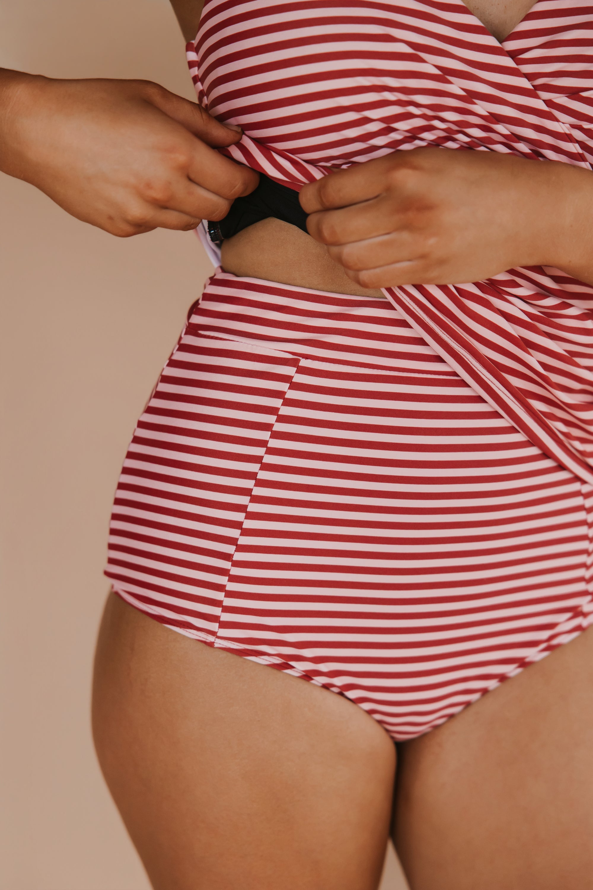 High Waisted Bottoms Candy Stripe