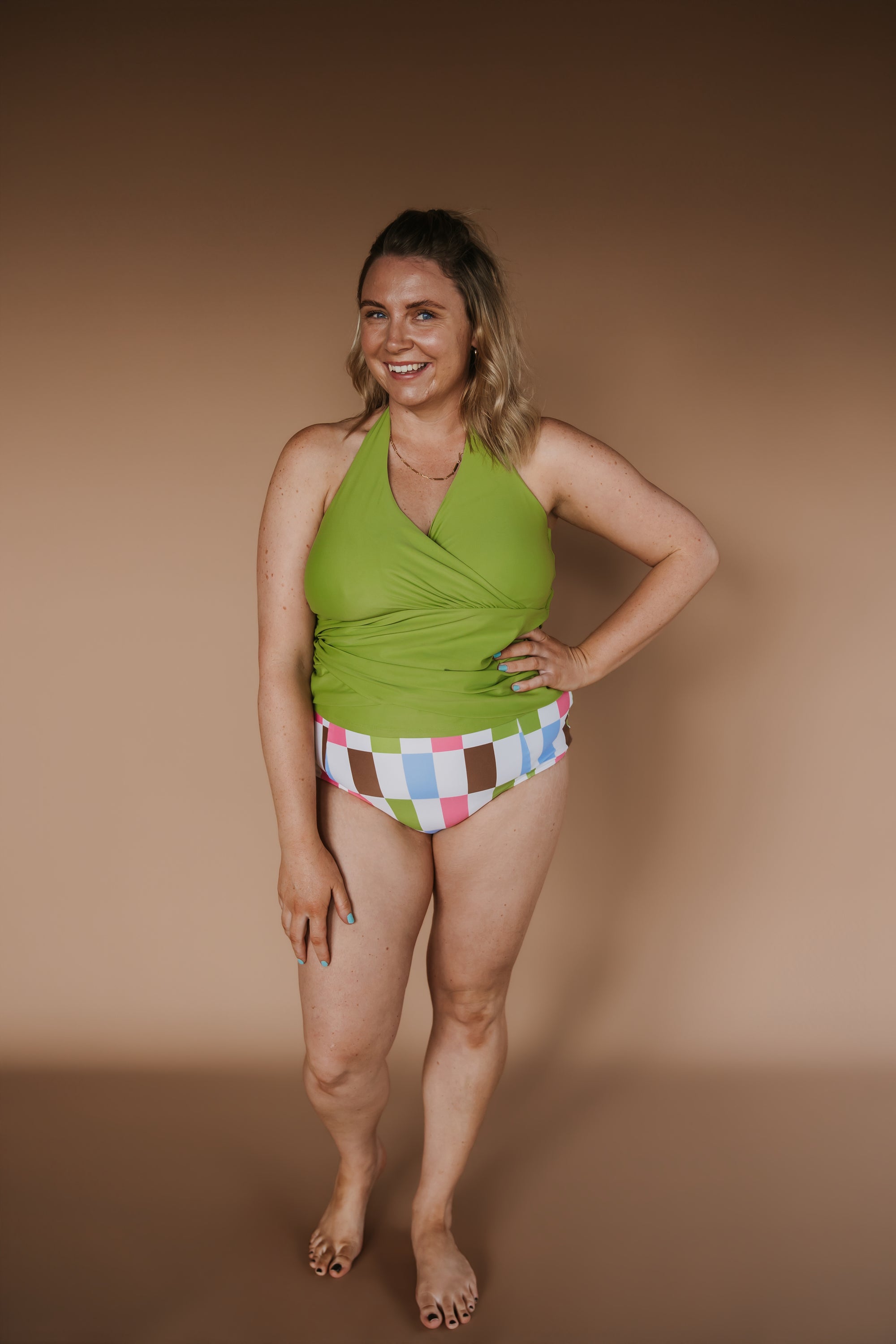 High Waisted Bottoms Vintage Patch