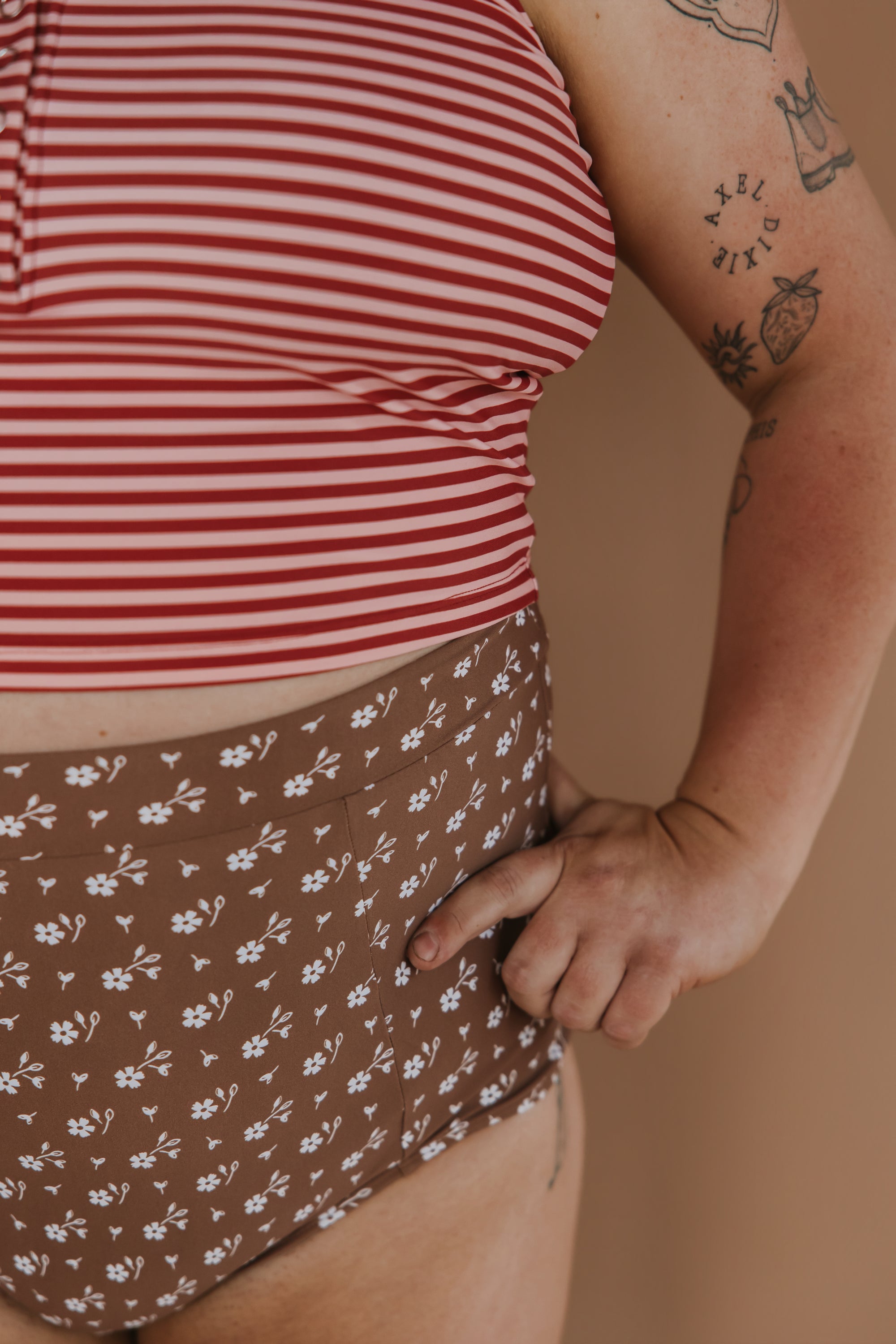 High Cut Bottoms Cocoa Ditzy