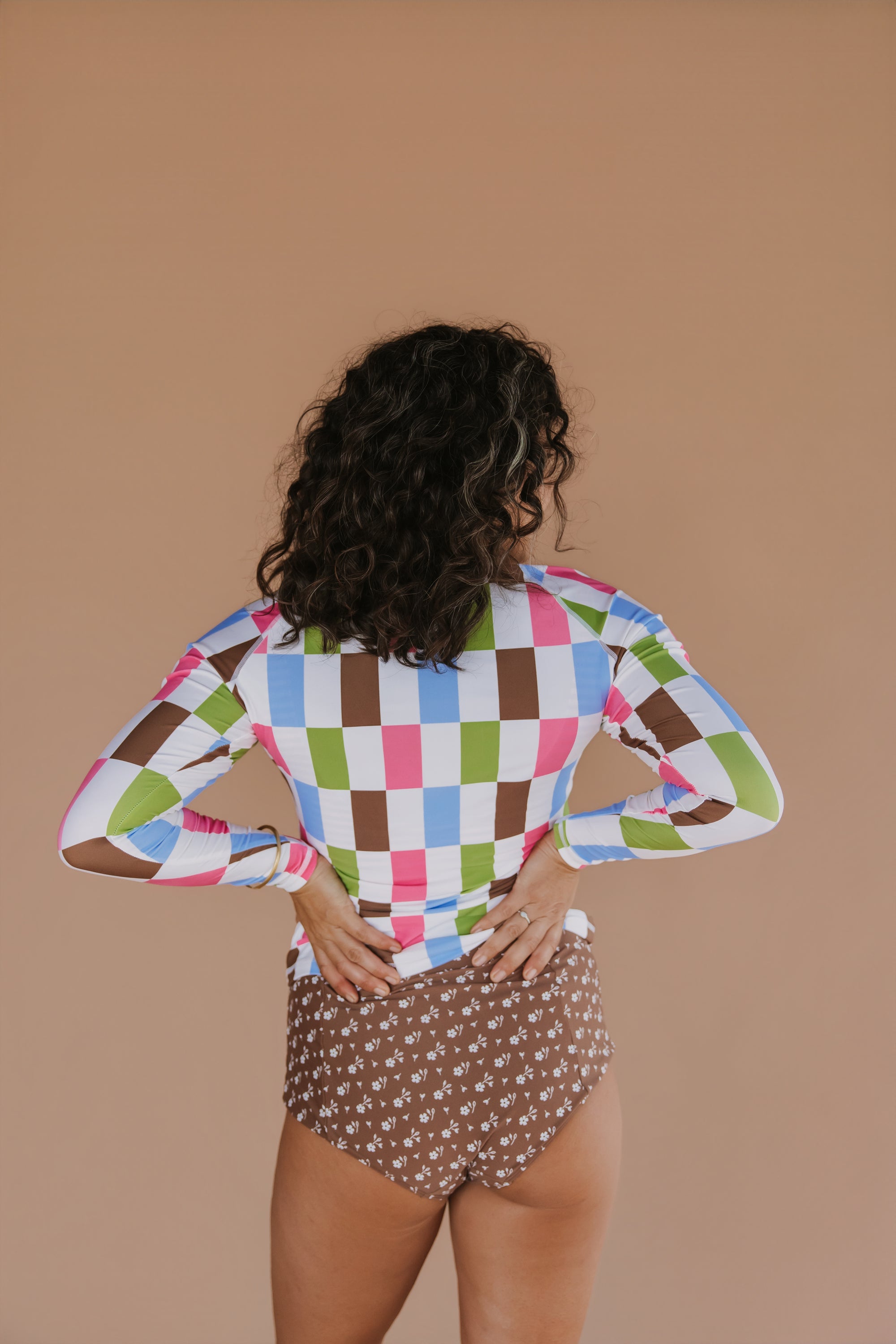 High Waisted Bottoms Cocoa Ditzy