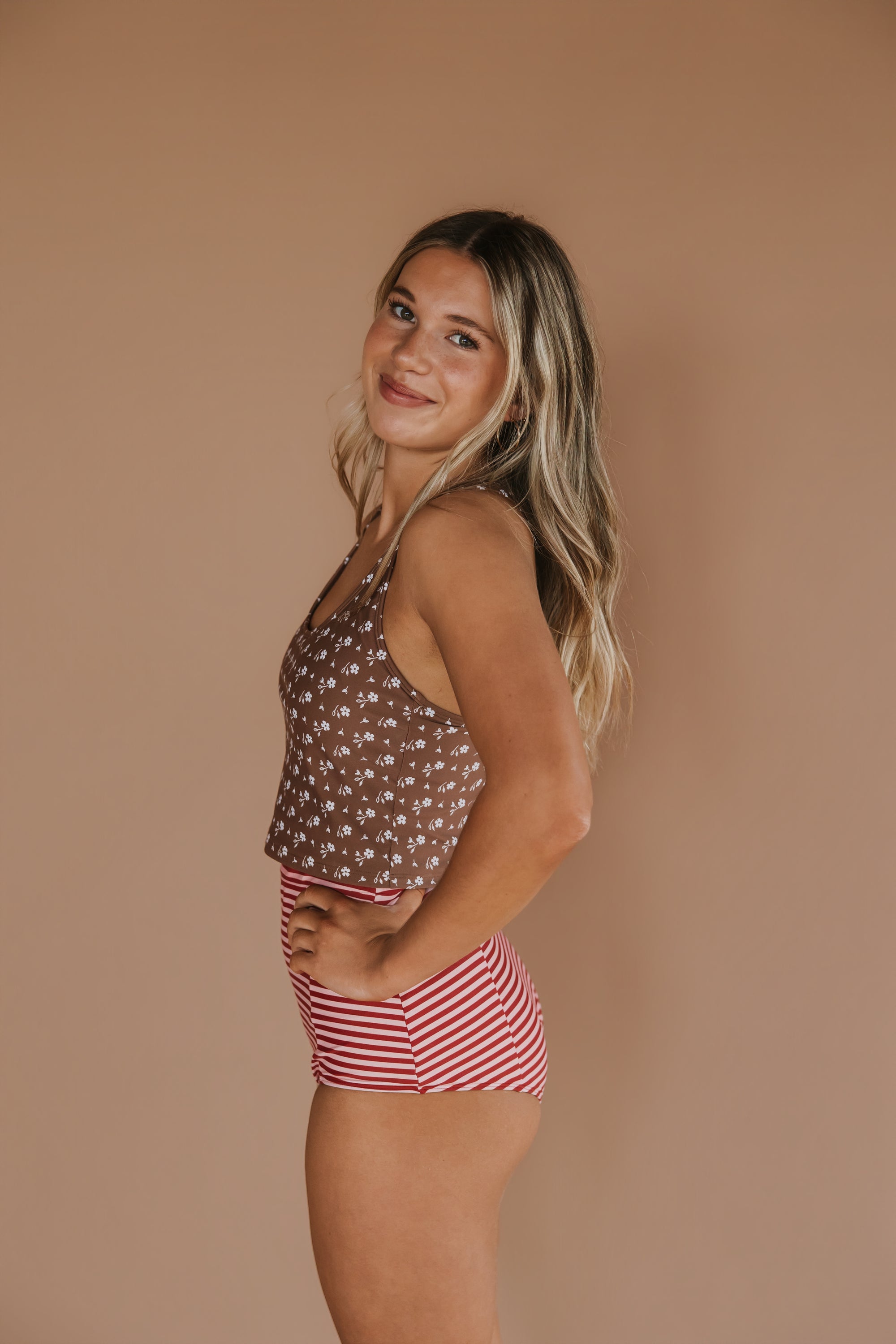 High Waisted Bottoms Candy Stripe