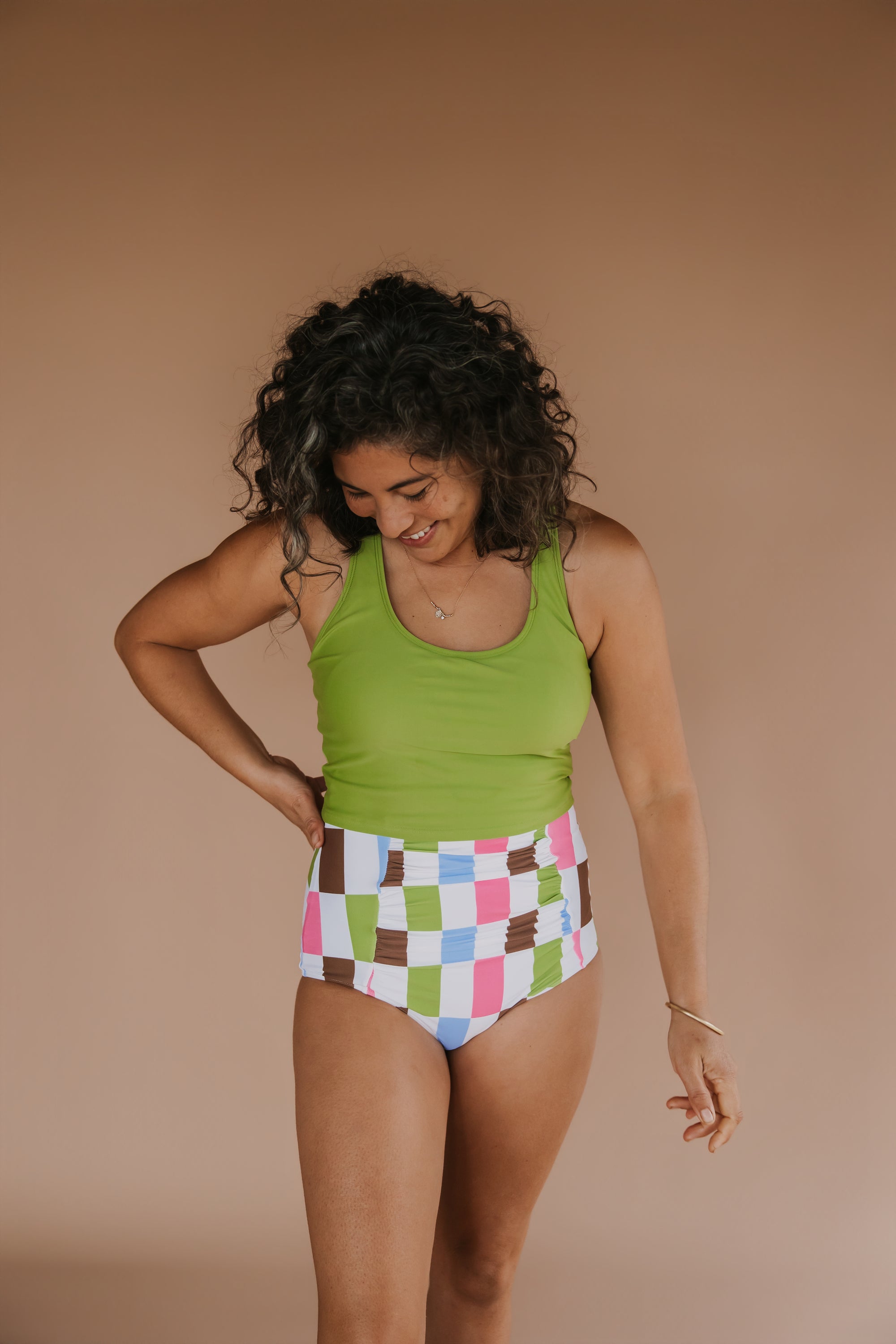 Racer Back Top Olive
