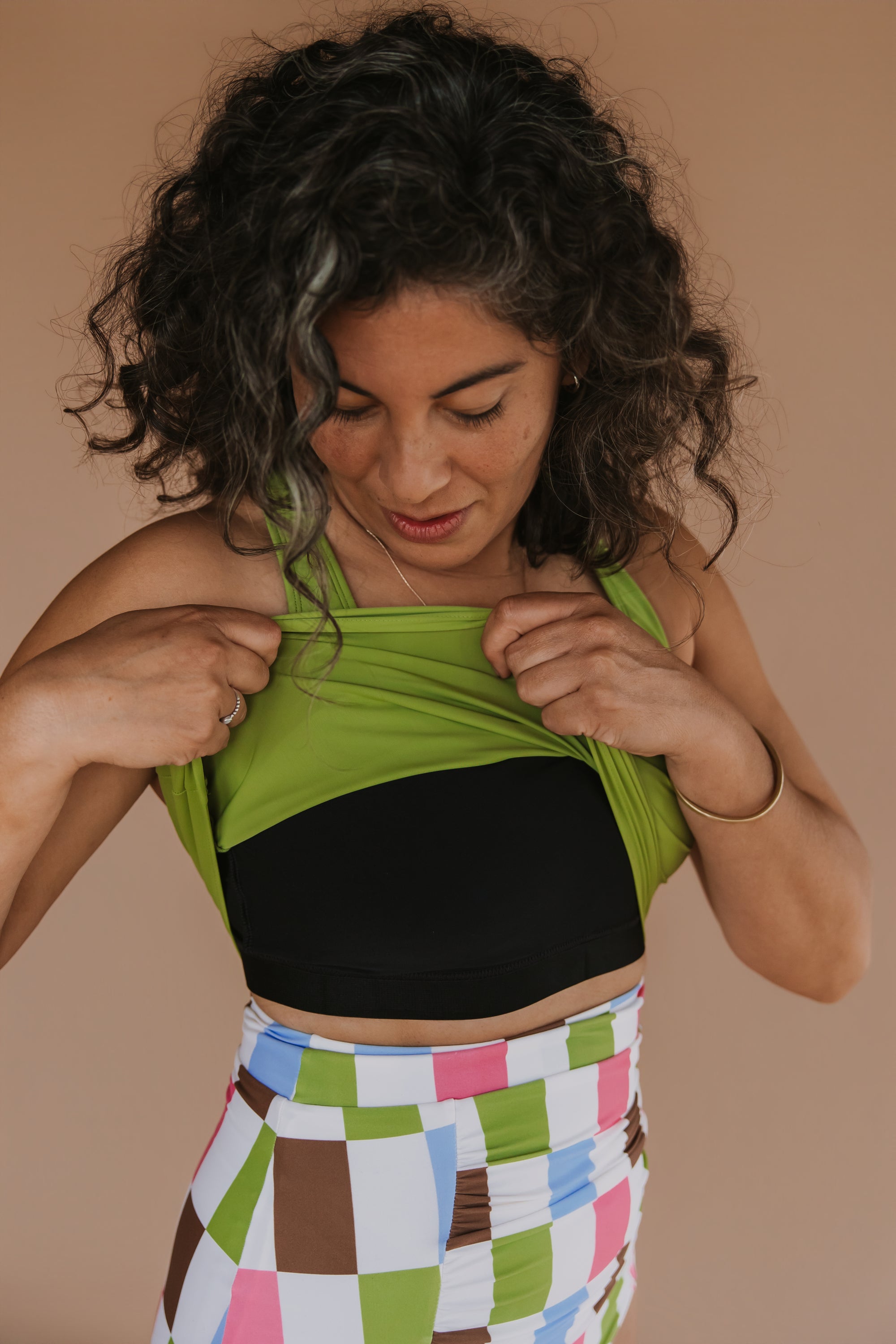 Racer Back Top Olive