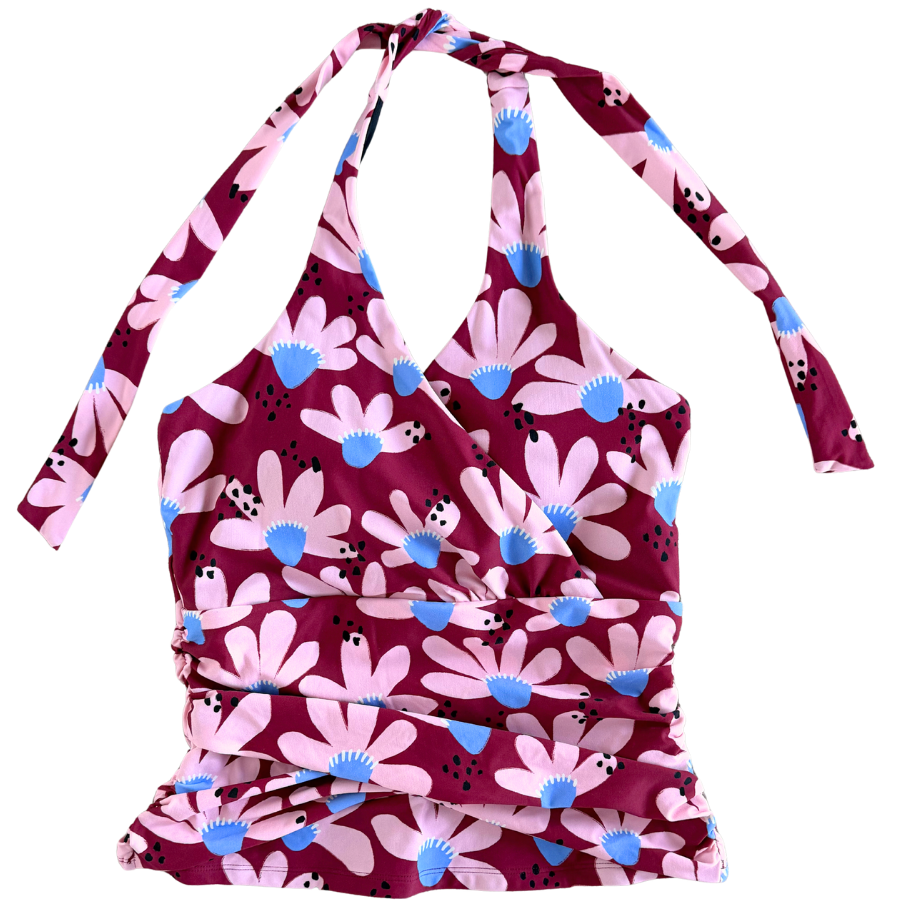 Pre-Order: Criss-Cross Halter Top Coneflower