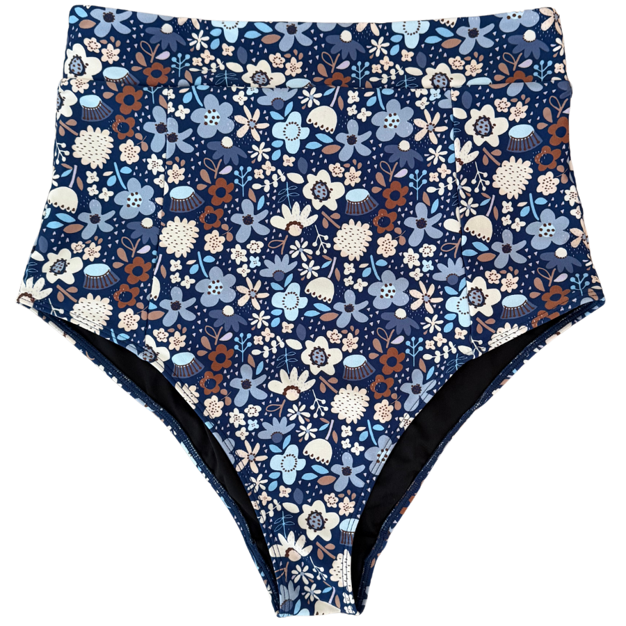 PRE-ORDER: High Cut Bottoms Indigo Posy