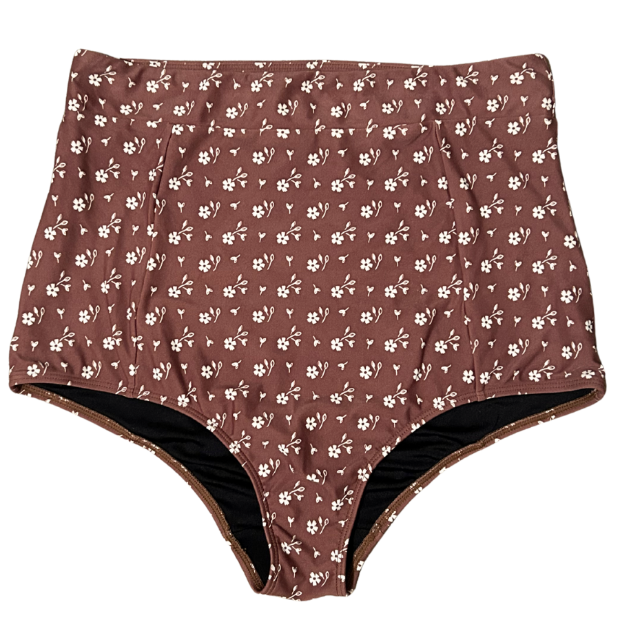 High Waisted Bottoms Cocoa Ditzy