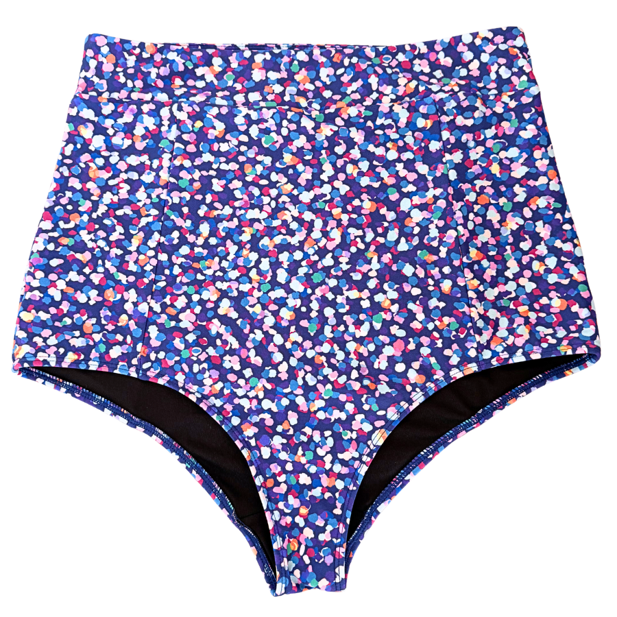 High Waisted Bottoms Midnight Confetti
