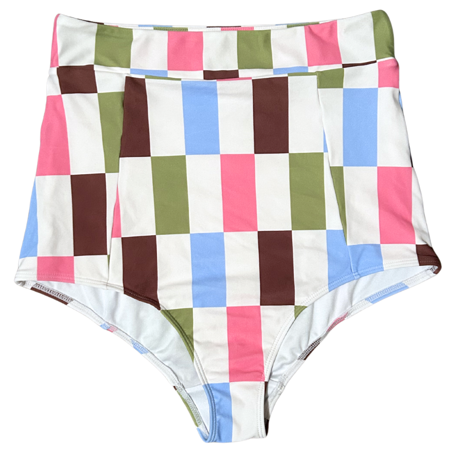 High Waisted Bottoms Vintage Patch