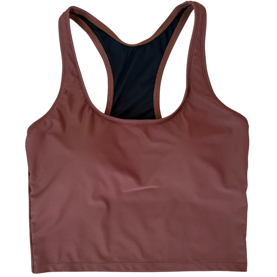PRE-ORDER: Racer Back Top Chestnut