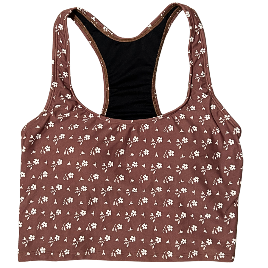 Racer Back Top Cocoa Ditzy
