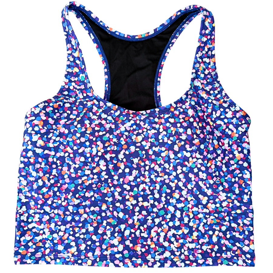 Racer Back Top Midnight Confetti