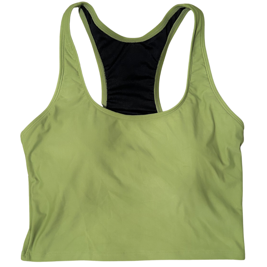 Racer Back Top Olive