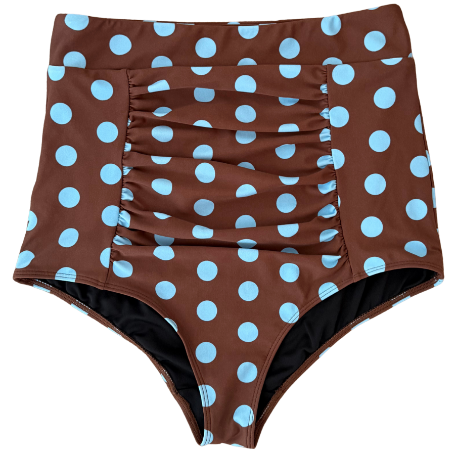 PRE-ORDER: Ruched High Waisted Bottoms Freckle