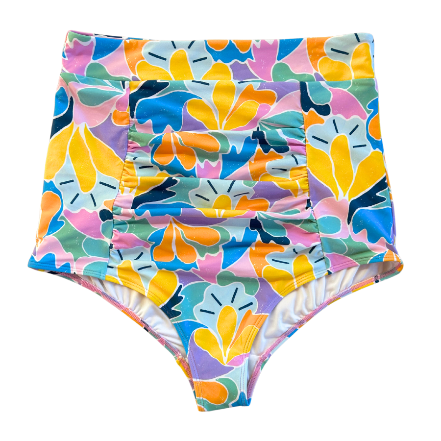Last Pieces - Ruched High Waisted Bottoms Sherbet