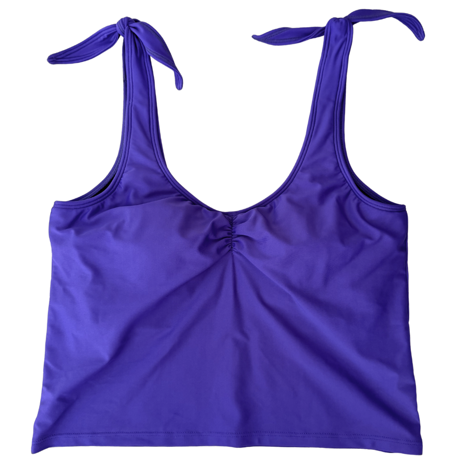 Shoulder Tie Top Amethyst