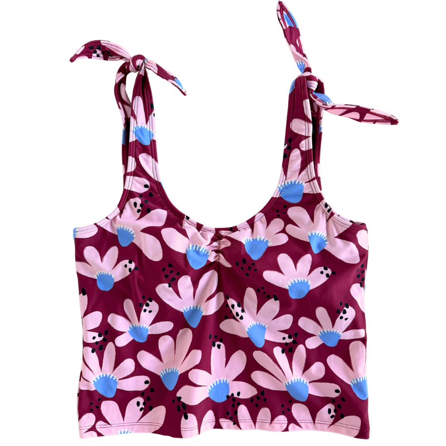 Pre-Order: Shoulder Tie Top Coneflower