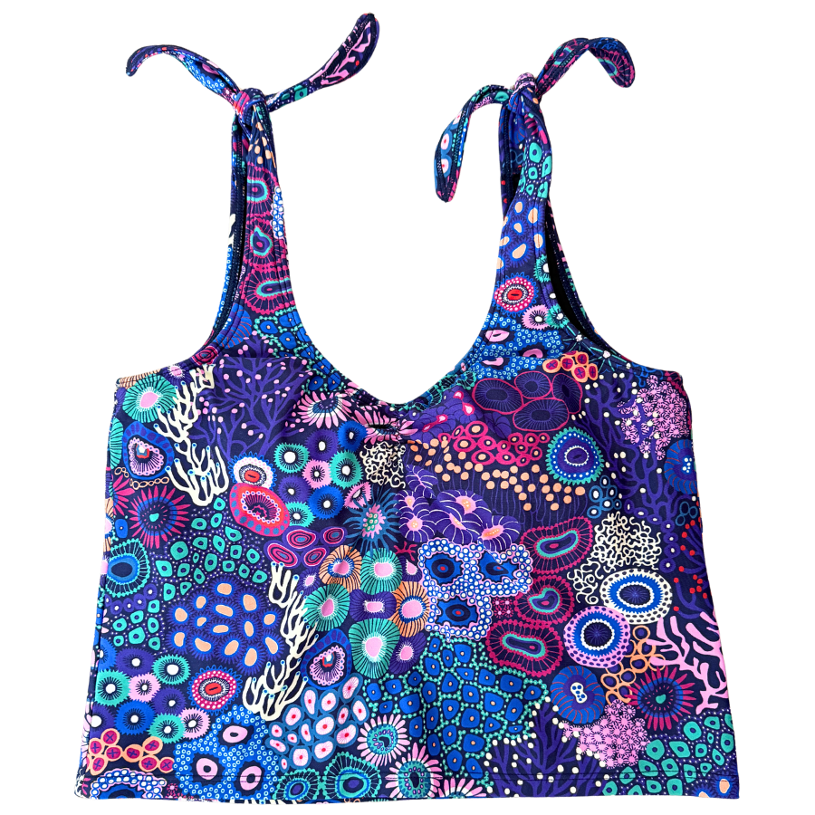 Shoulder Tie Top Ocean Jewels