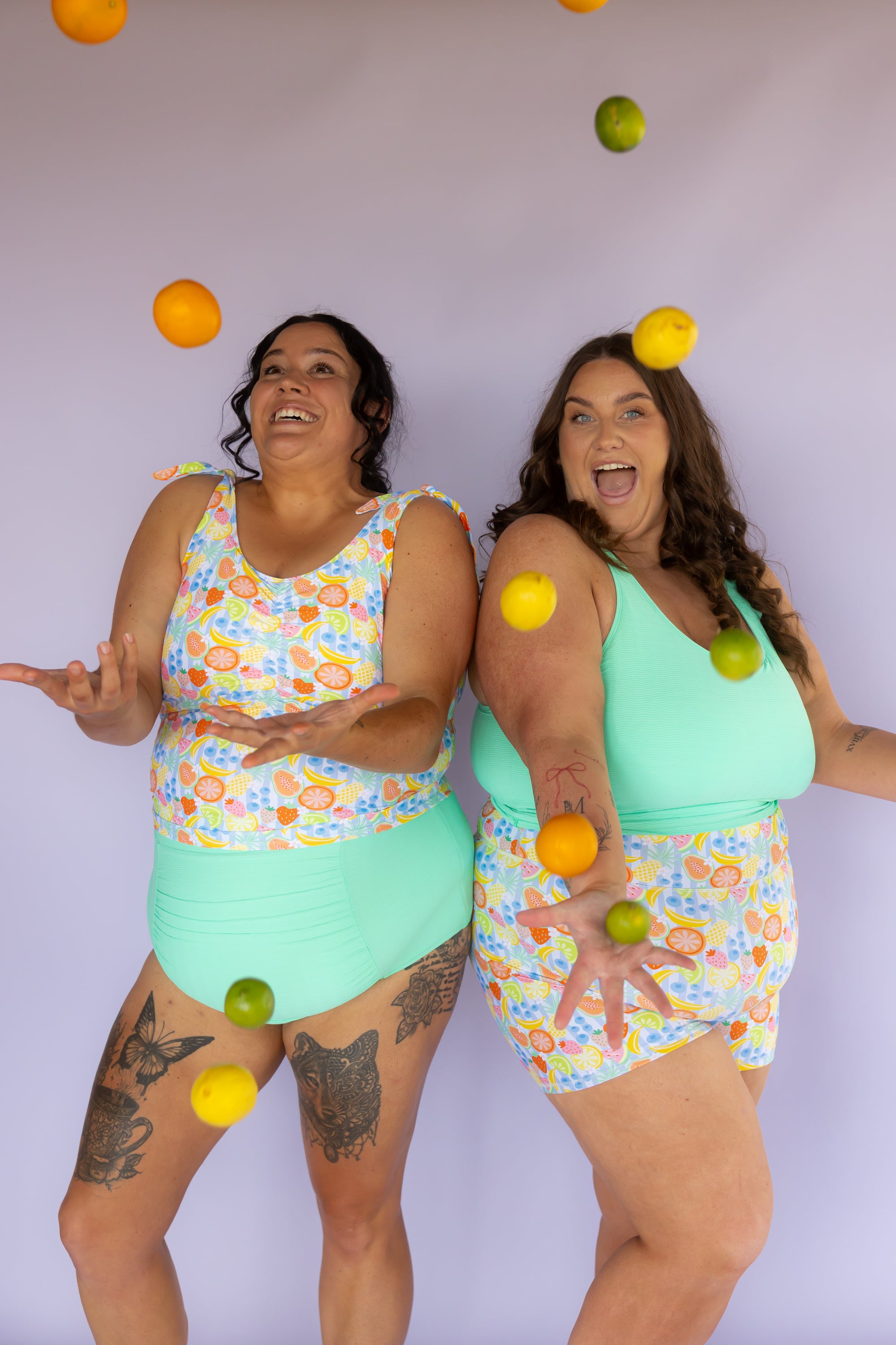 Ruched High Waisted Bottoms Seafoam (Textured Fabric)