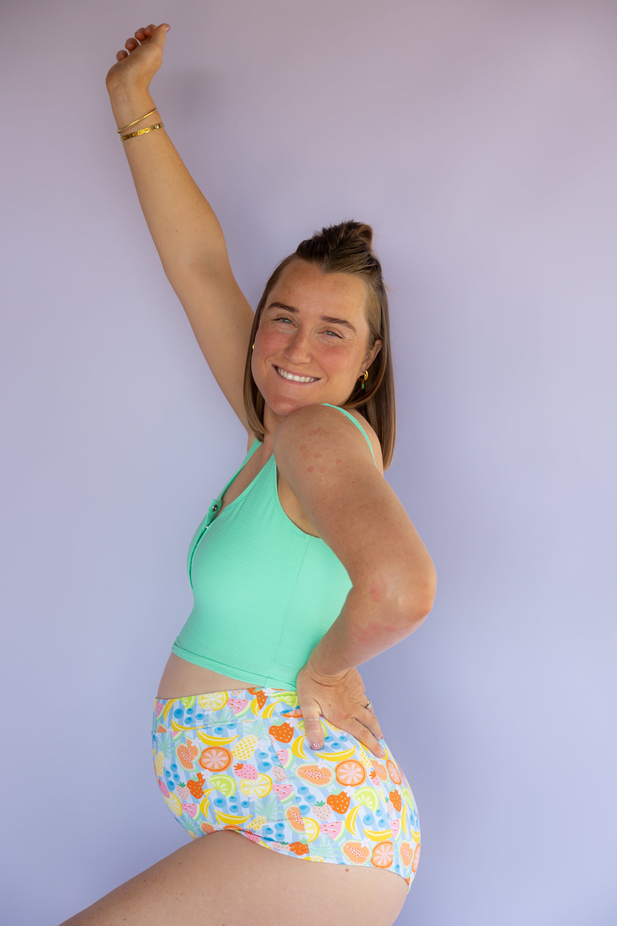 High Waisted Bottoms Fruit Fiesta