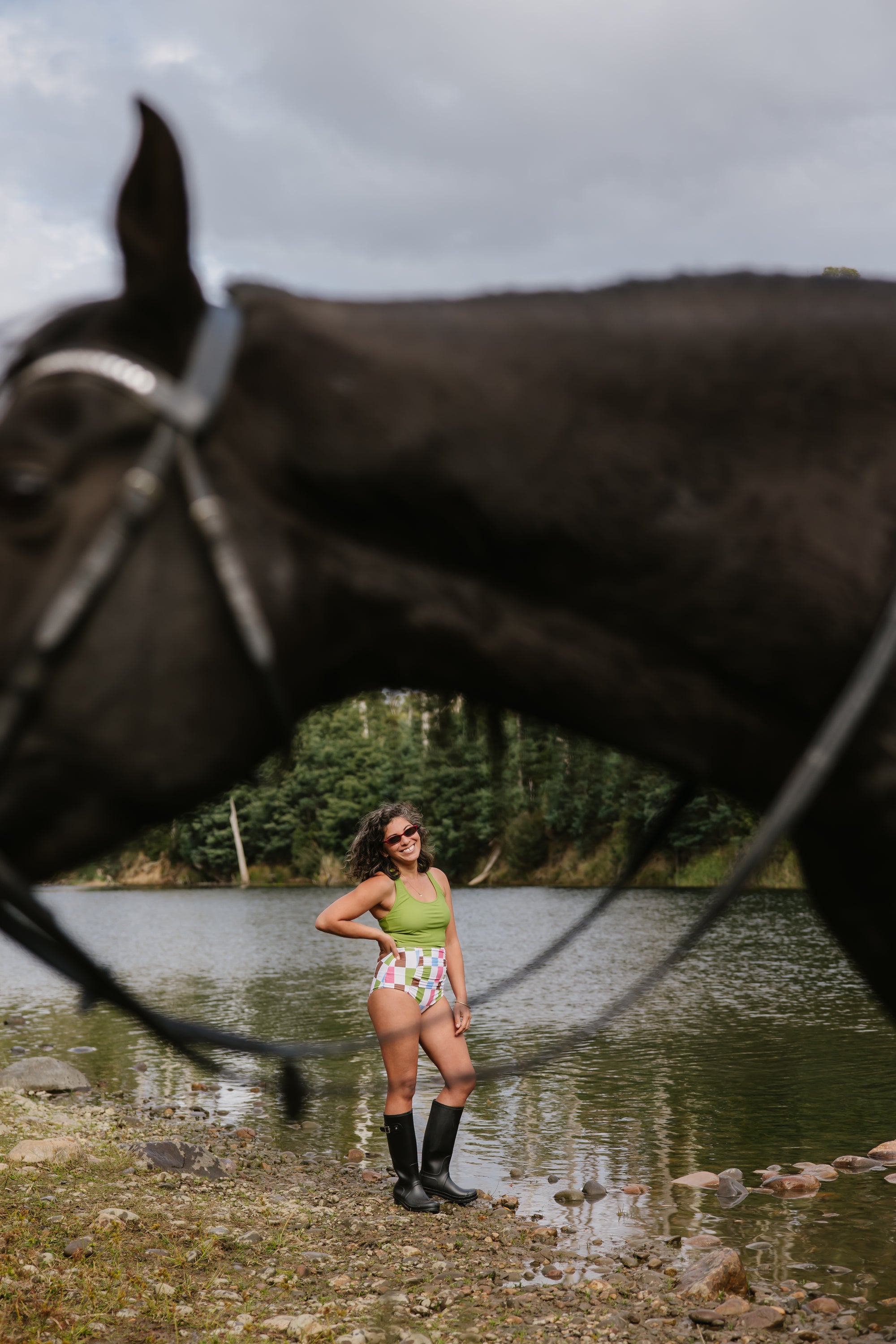 Racer Back Top Olive