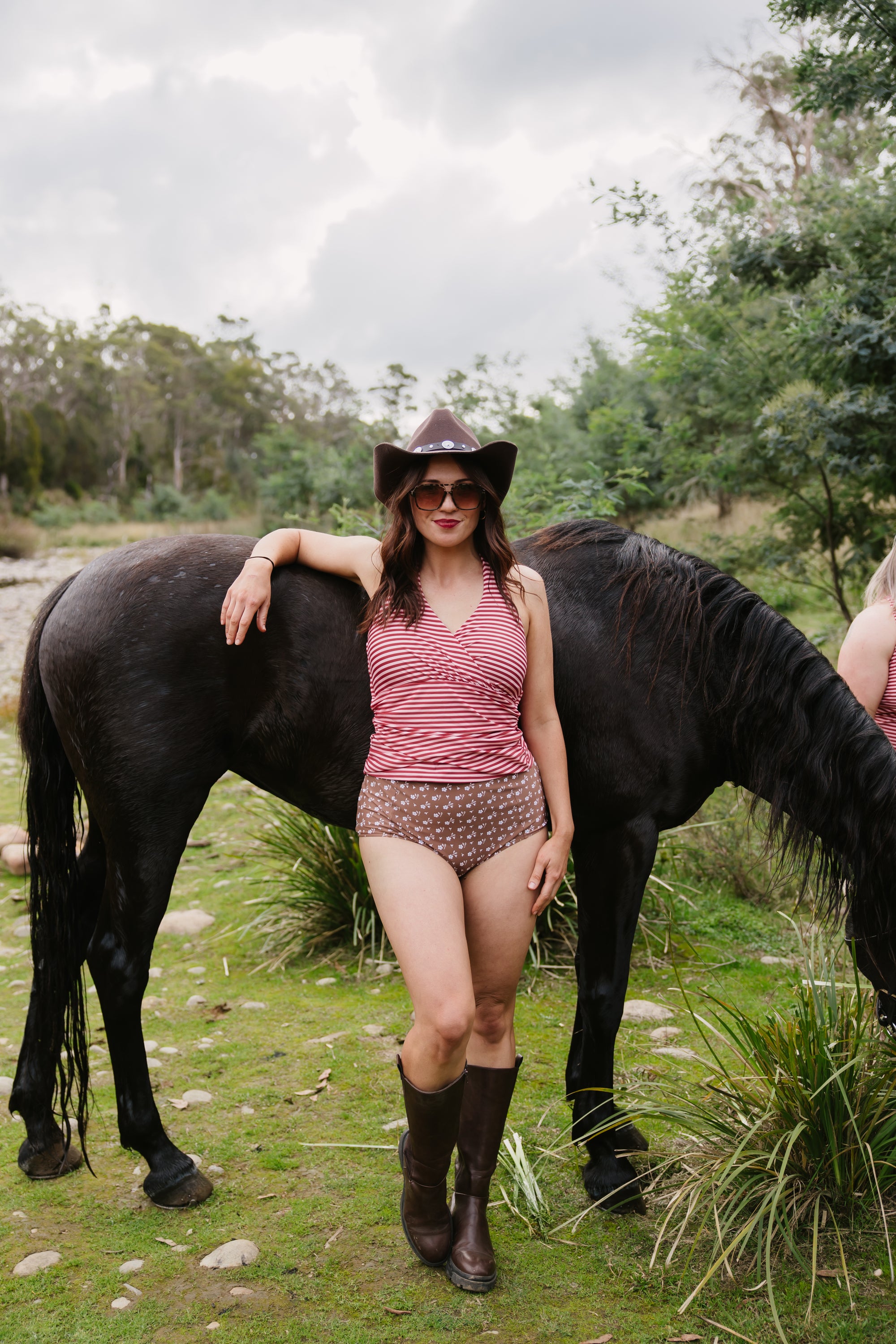 High Waisted Bottoms Cocoa Ditzy