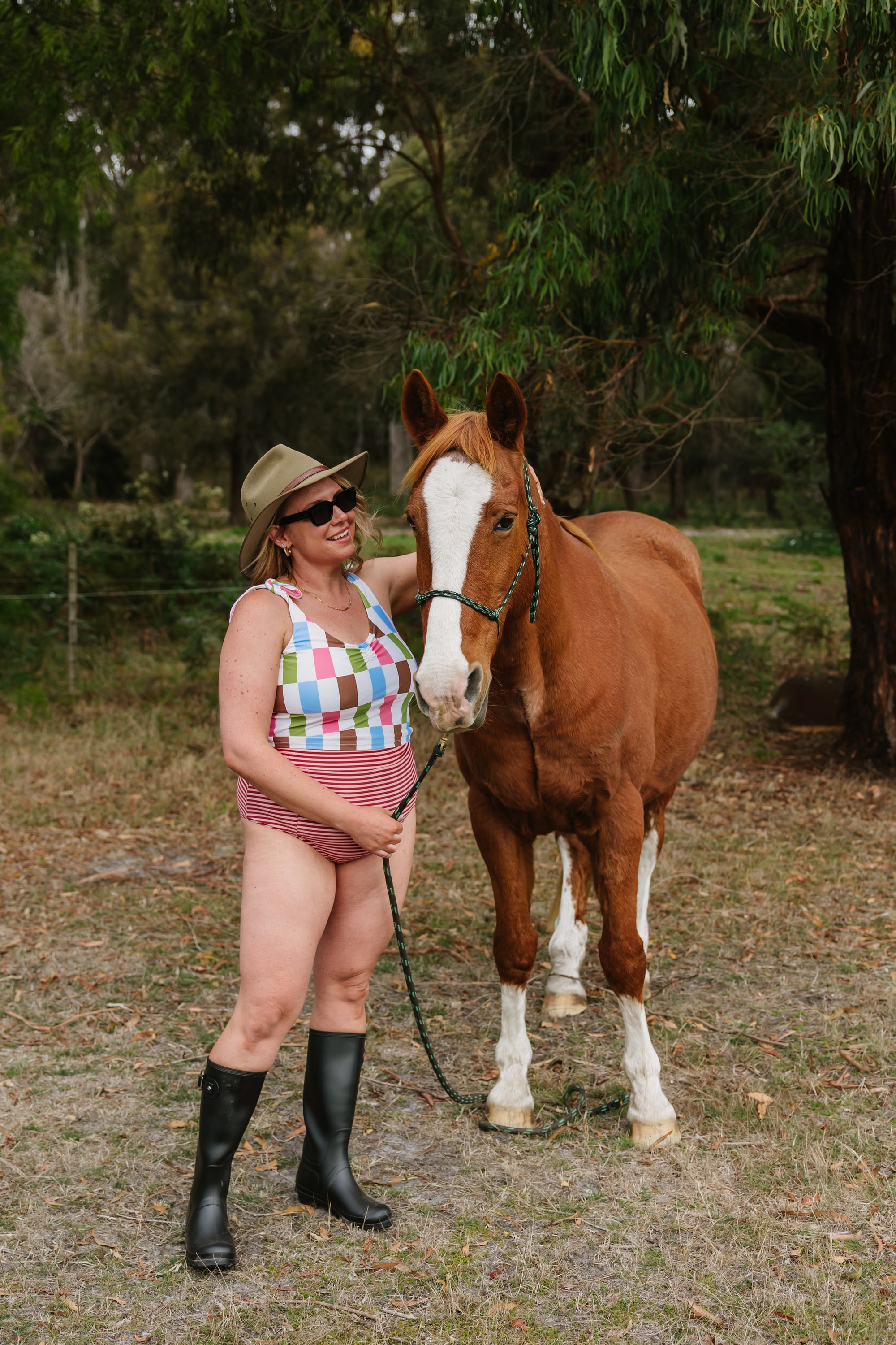 High Waisted Bottoms Candy Stripe