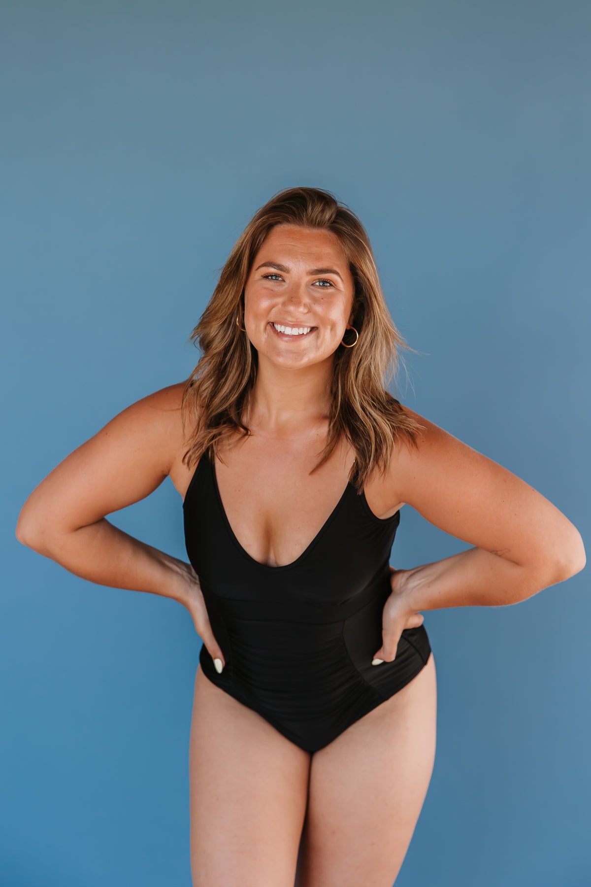 Pre-Order: Ruched One Piece Black