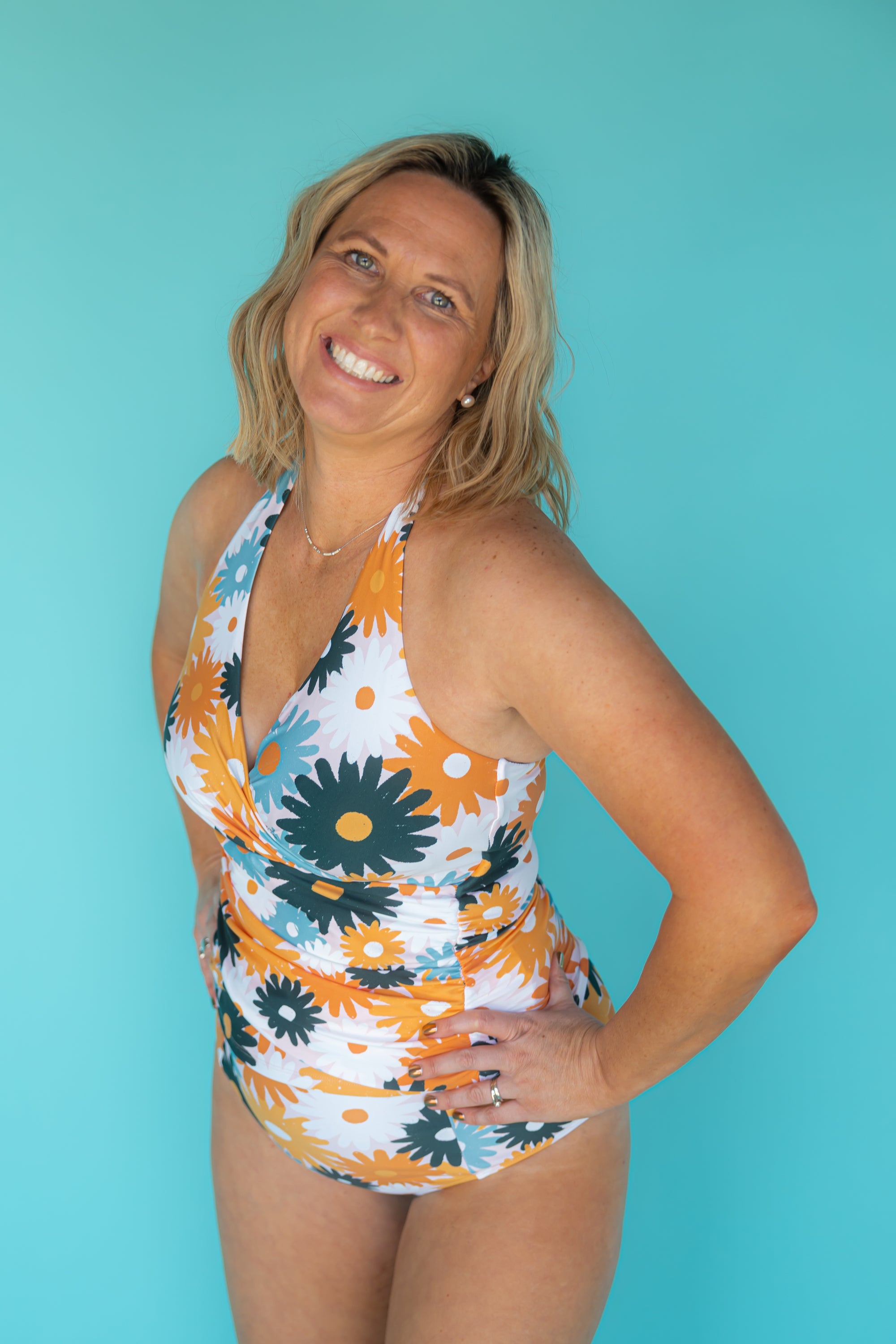 Criss-Cross Halter Top Maisy Daisy