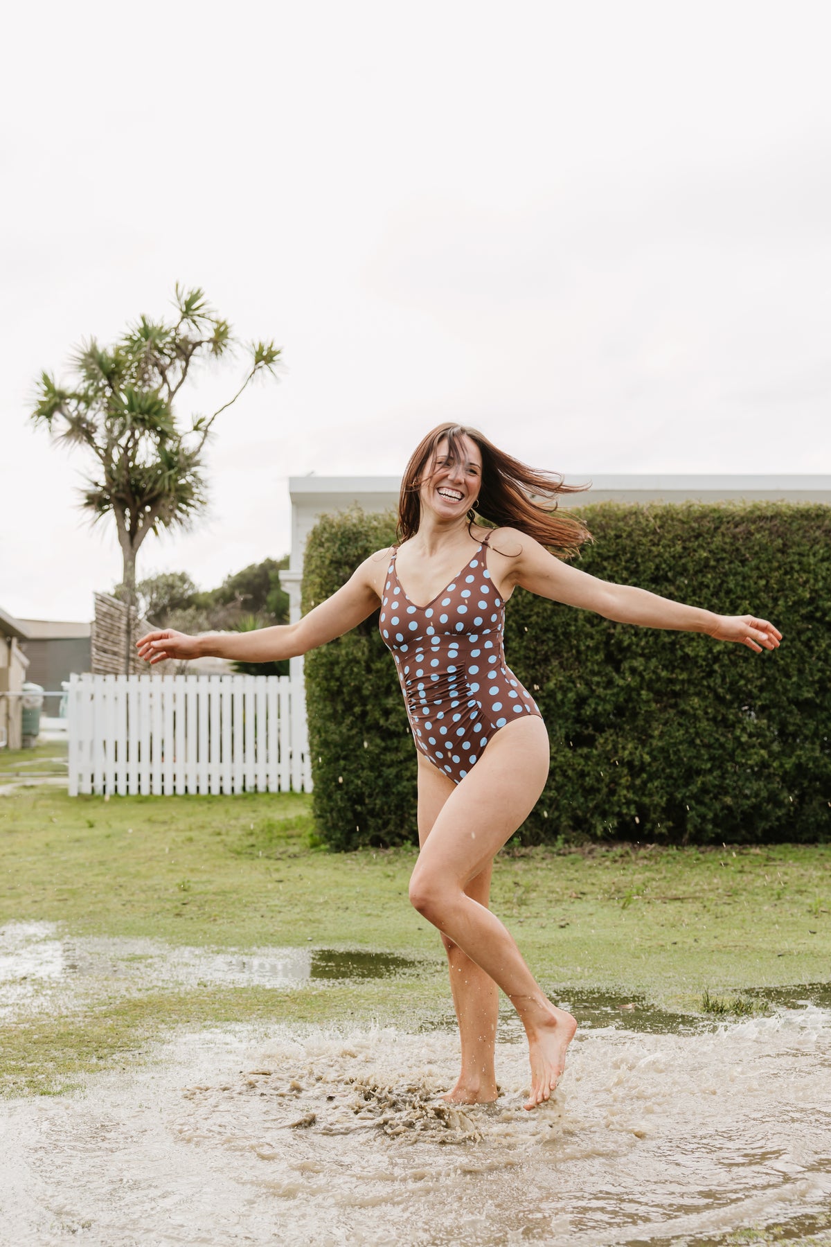 PRE-ORDER: Ruched One Piece Freckle