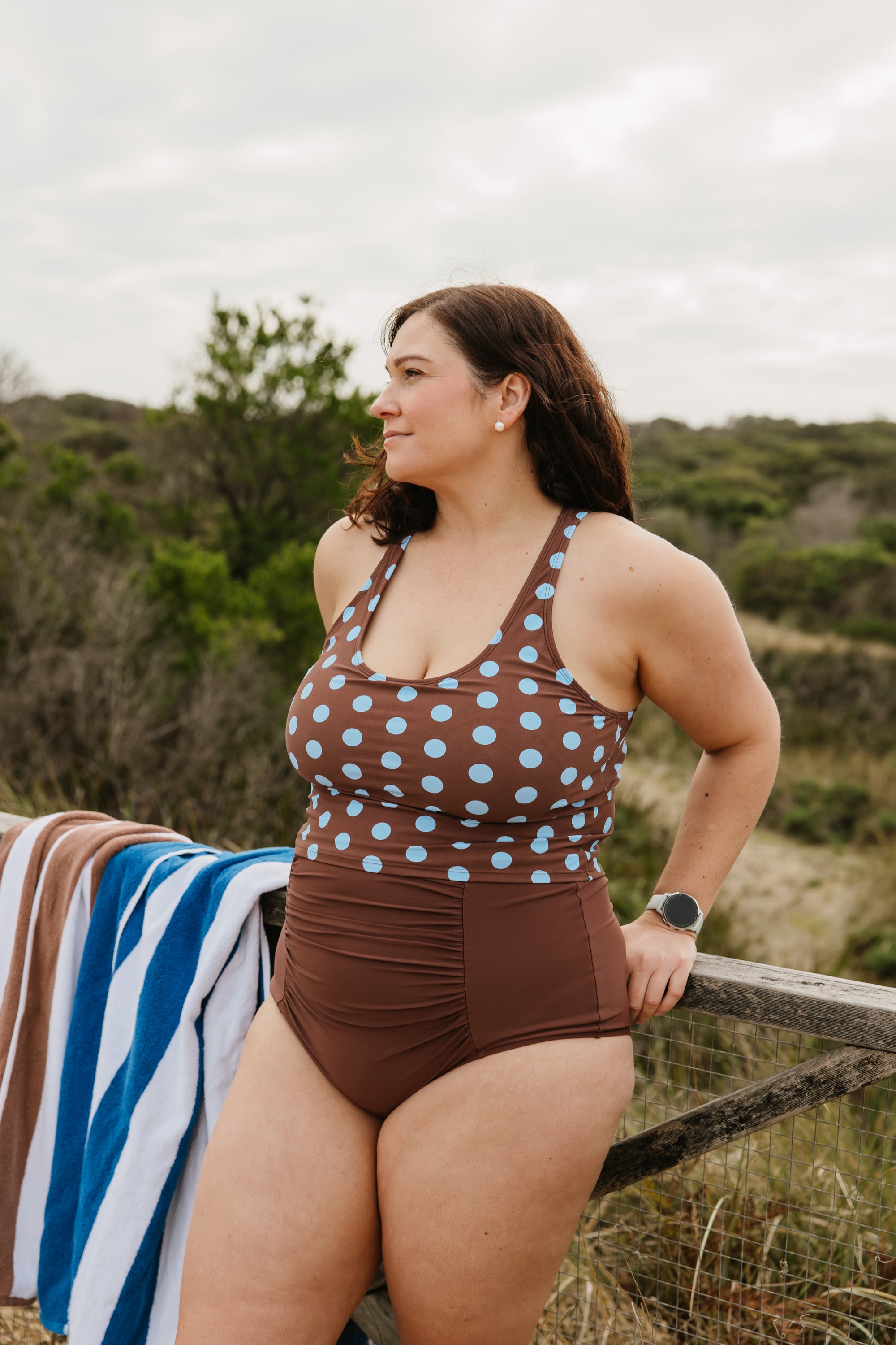 PRE-ORDER: Racer Back Top Freckle