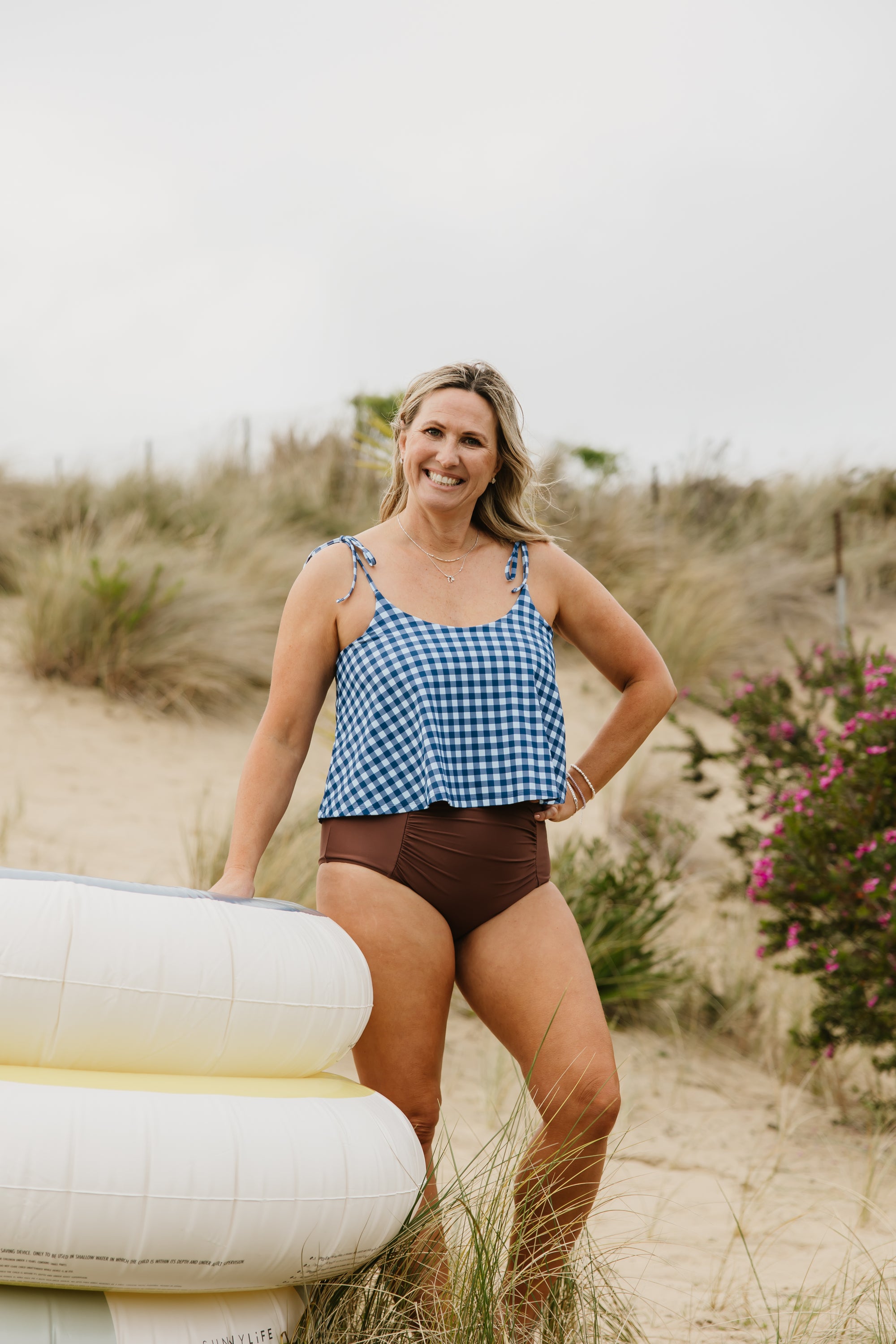 PRE-ORDER: Ruched High Waisted Bottoms Chestnut