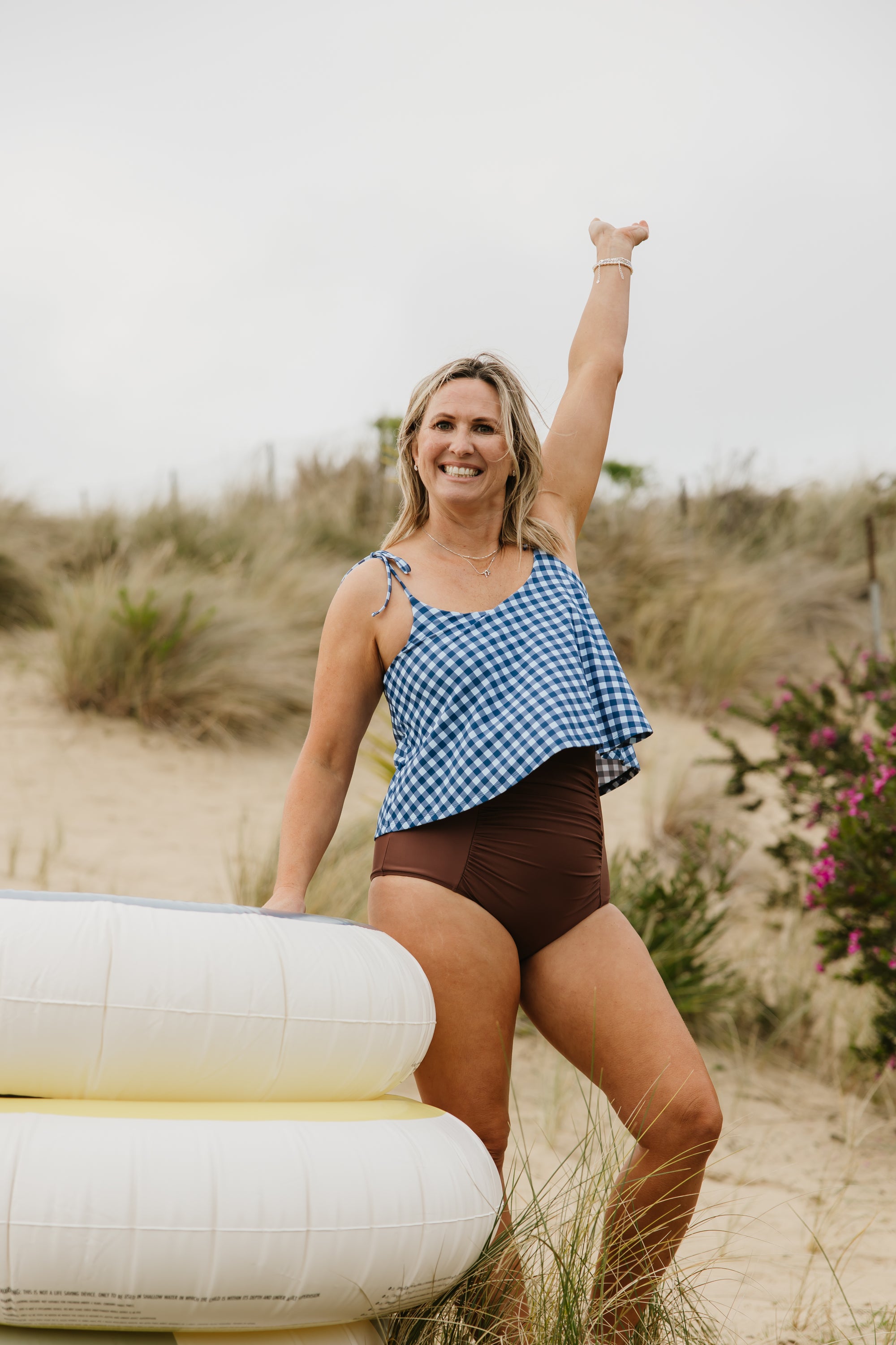 PRE-ORDER: Ruched High Waisted Bottoms Chestnut
